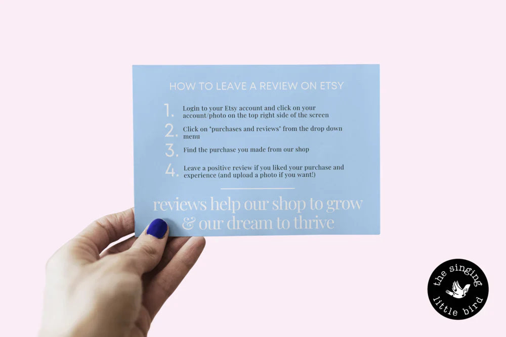 How To Leave A Review On Etsy