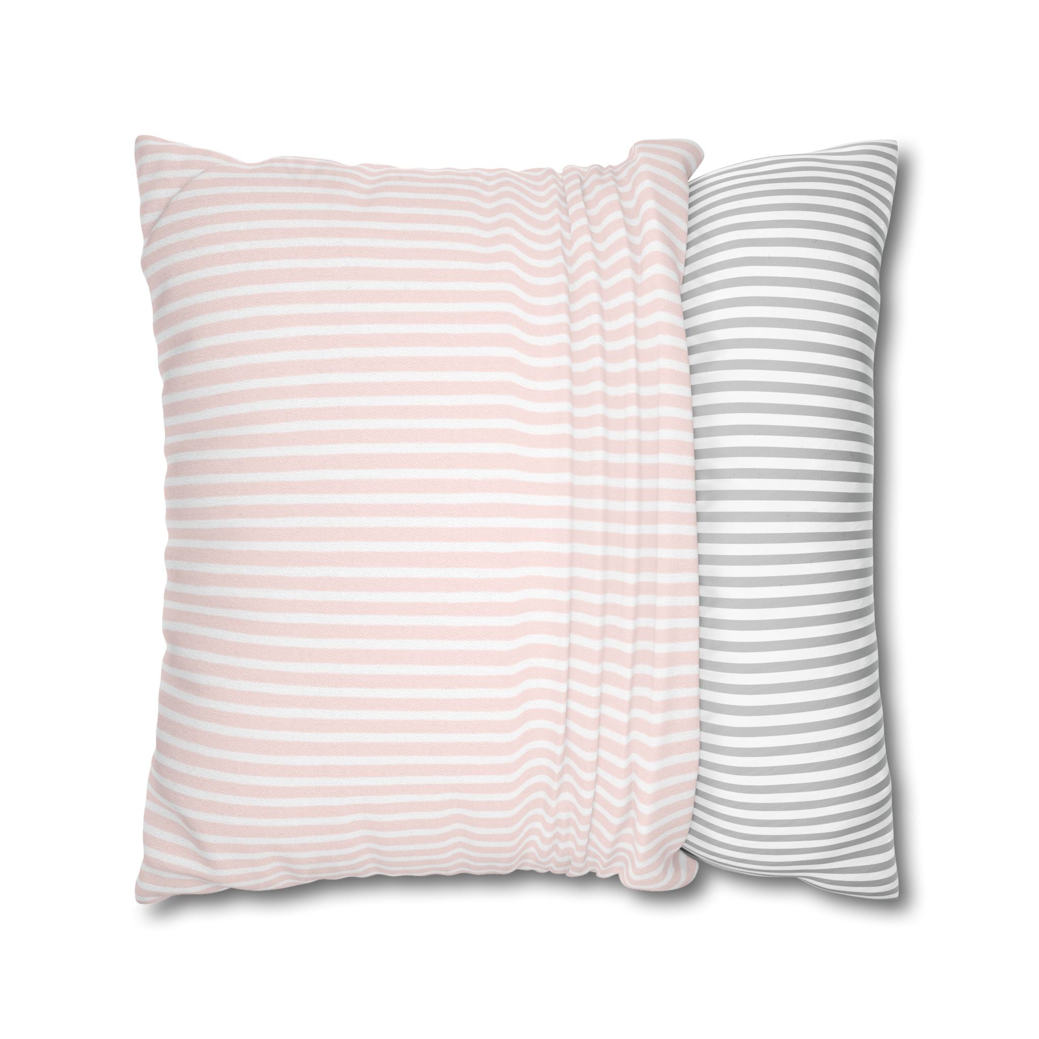 Pink Gingham Christmas Tree Pillow Cover
