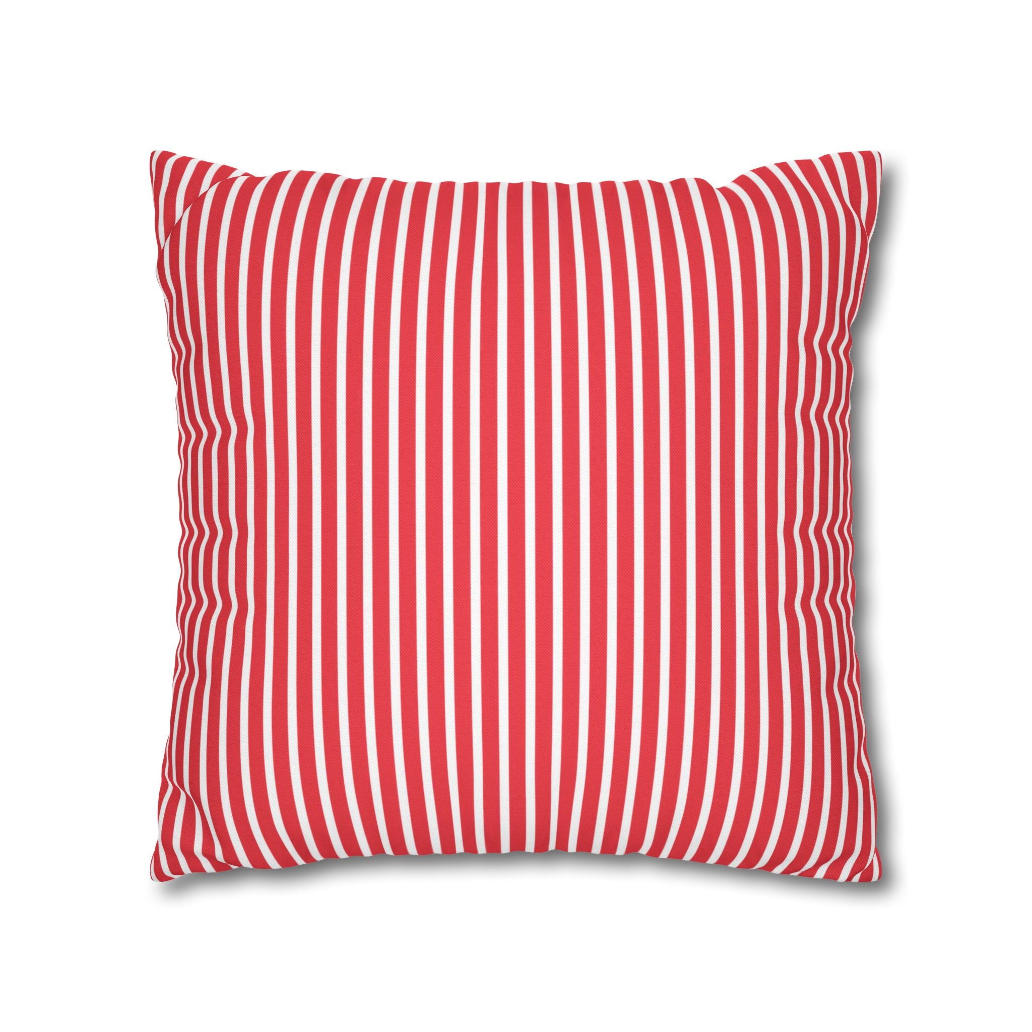 Candy Cane Christmas Pillow Cover