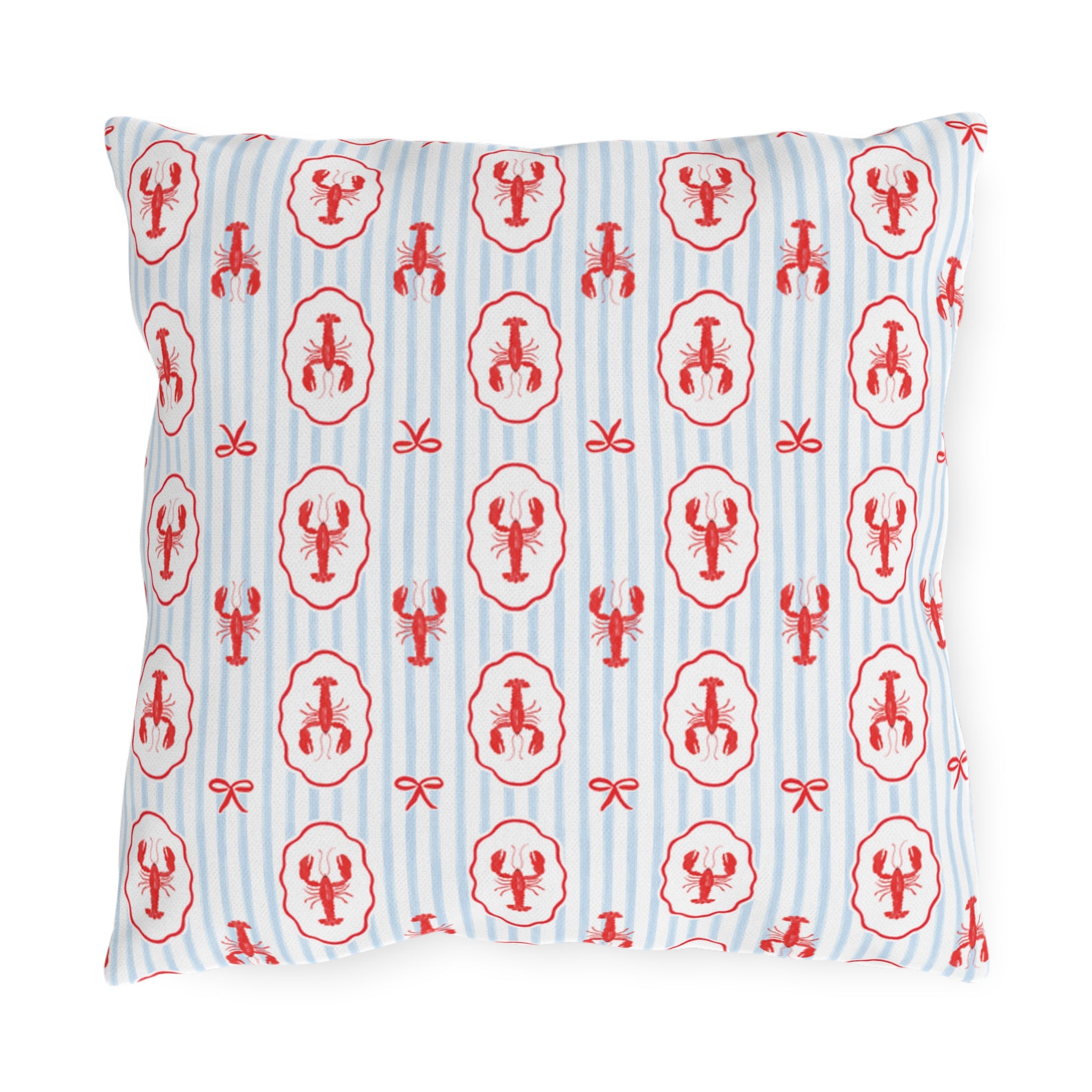 Lobster Coastal Outdoor Pillow