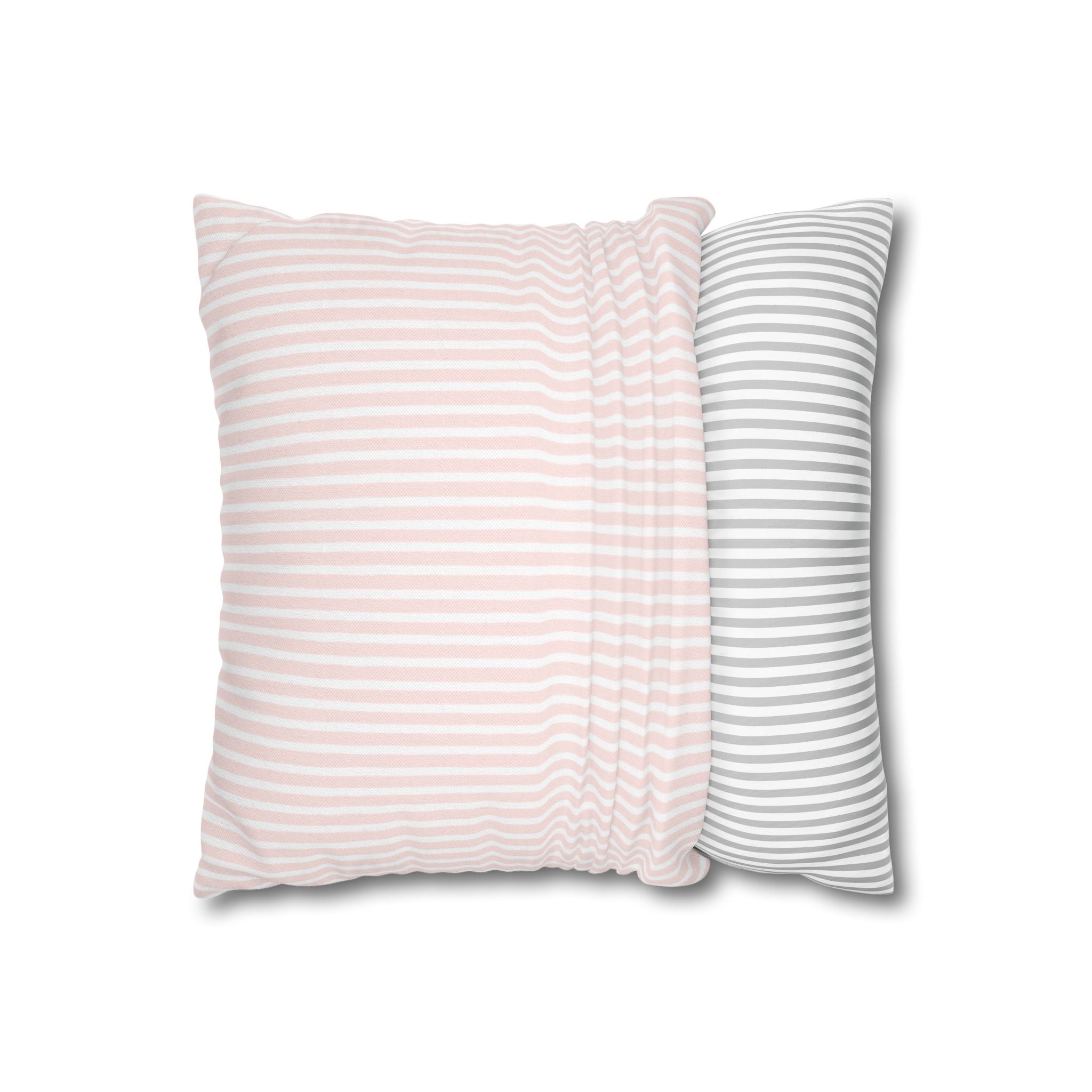 Pink Gingham Christmas Tree Pillow Cover