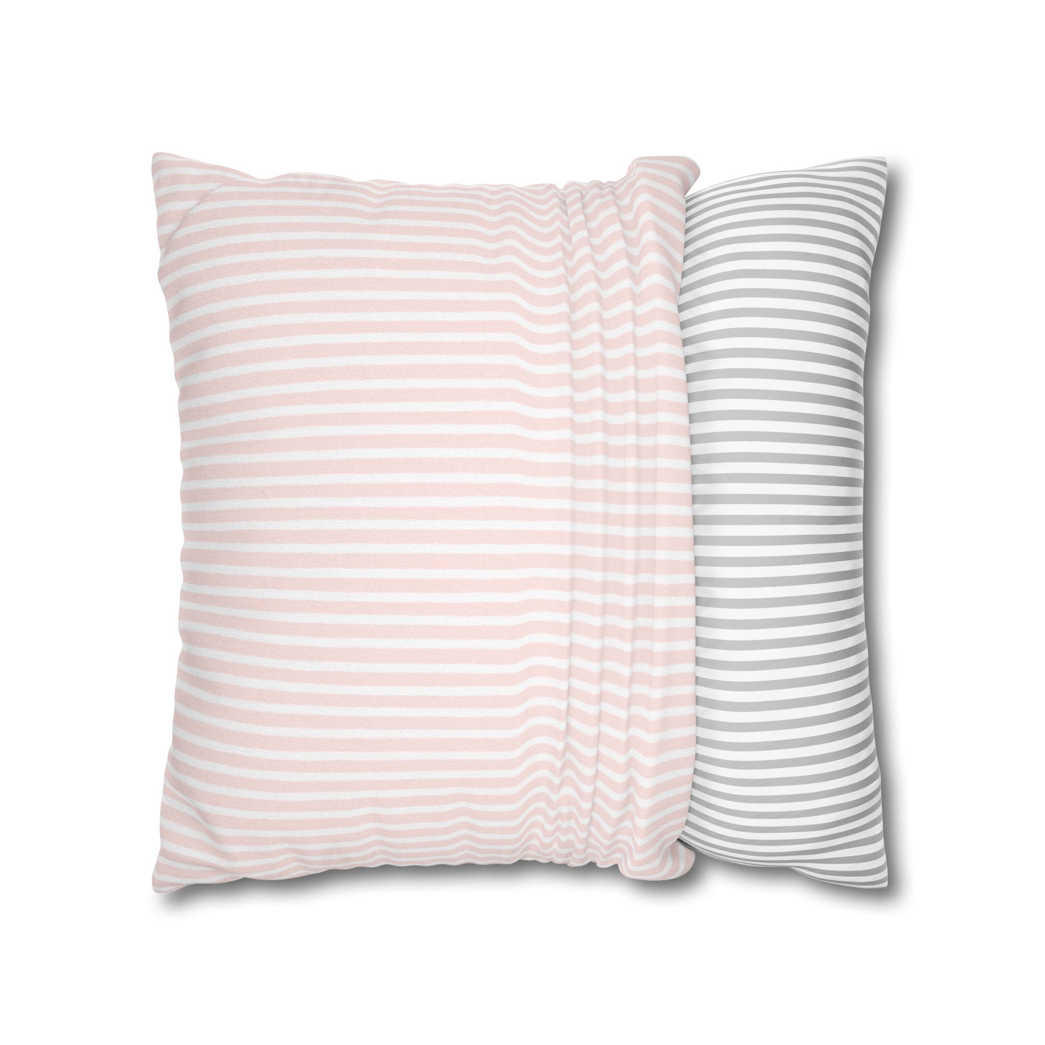 Pink Gingham Christmas Tree Pillow Cover