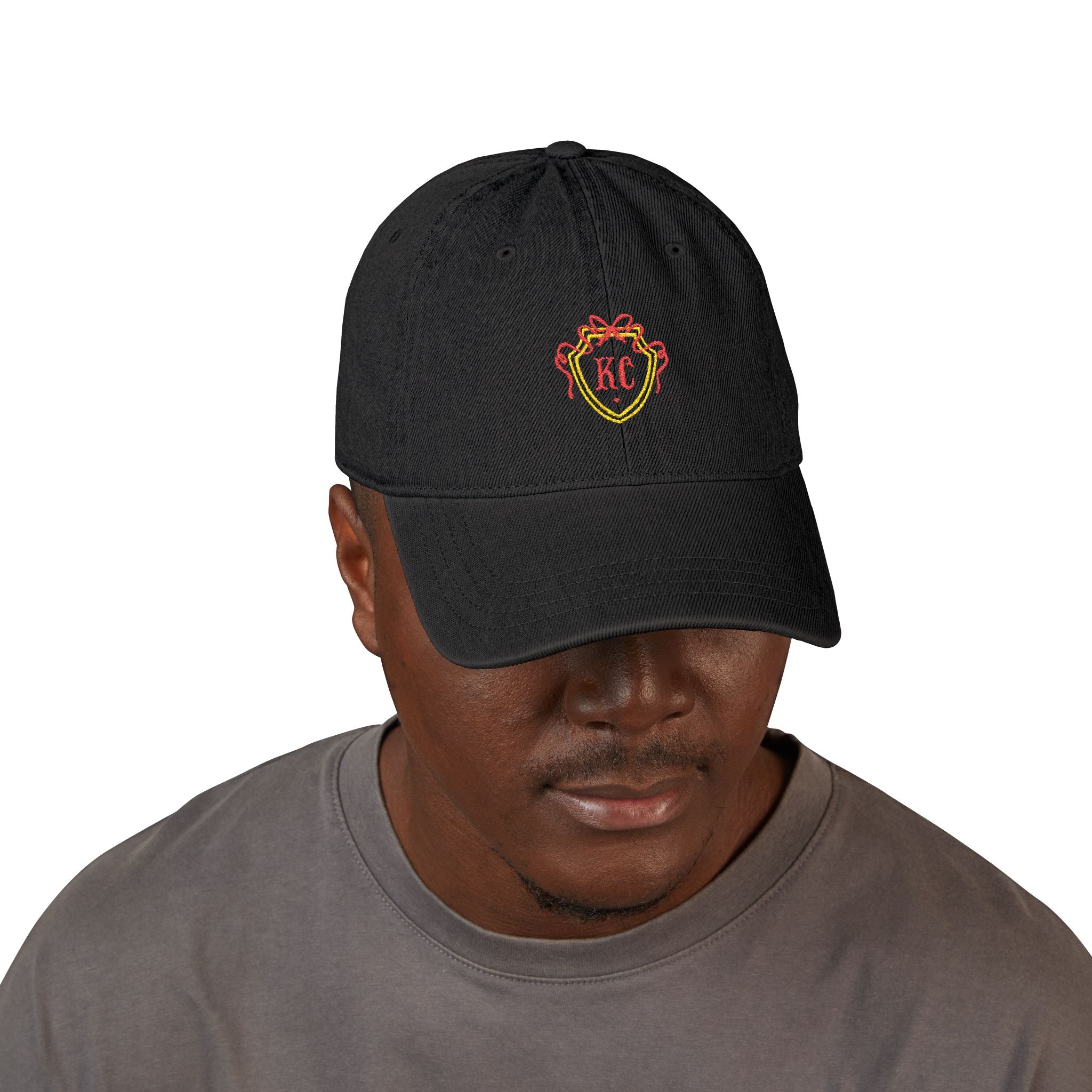 KC Embroidered Denim Hat - Kansas City Game Day Cap