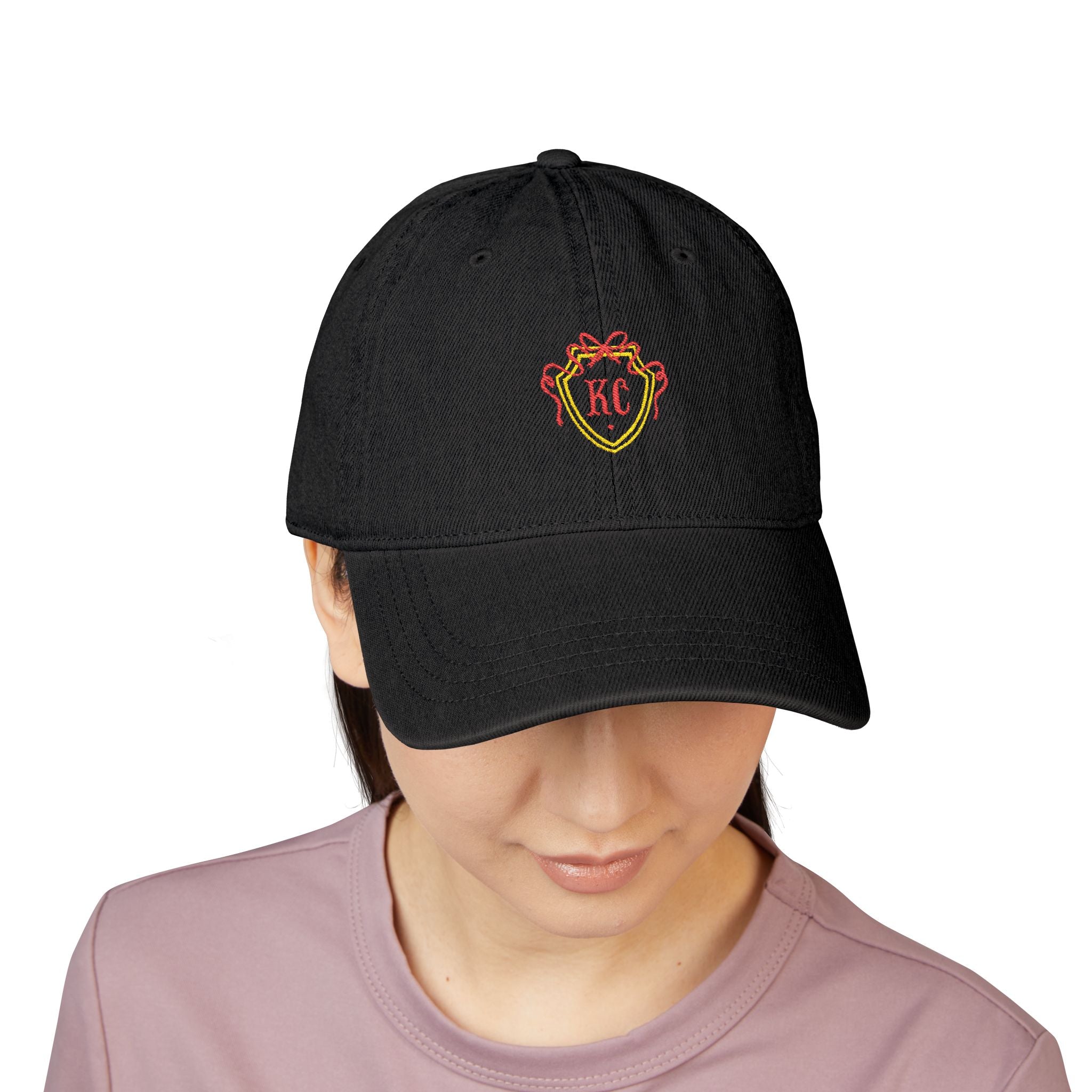 KC Embroidered Denim Hat - Kansas City Game Day Cap