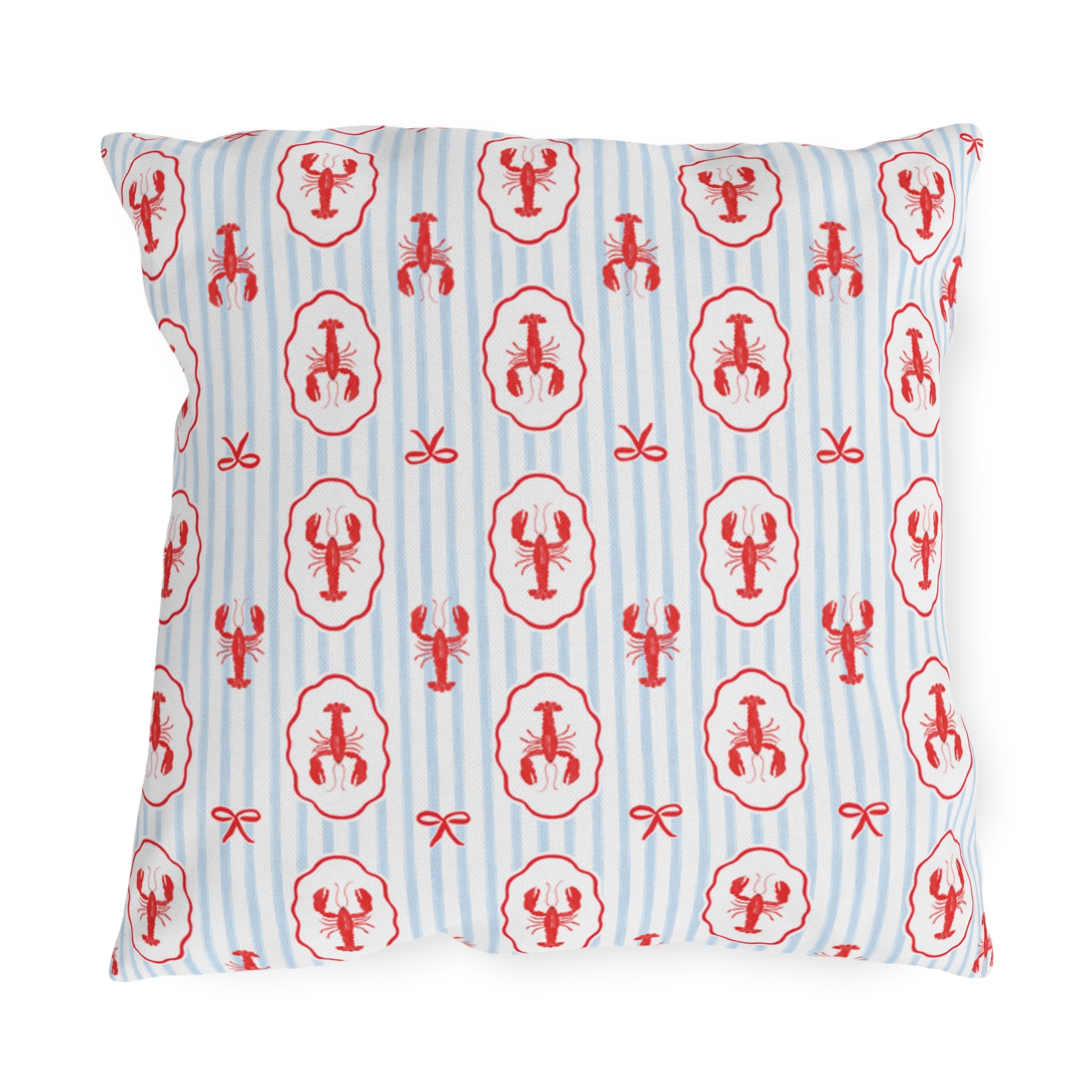 Lobster Coastal Outdoor Pillow