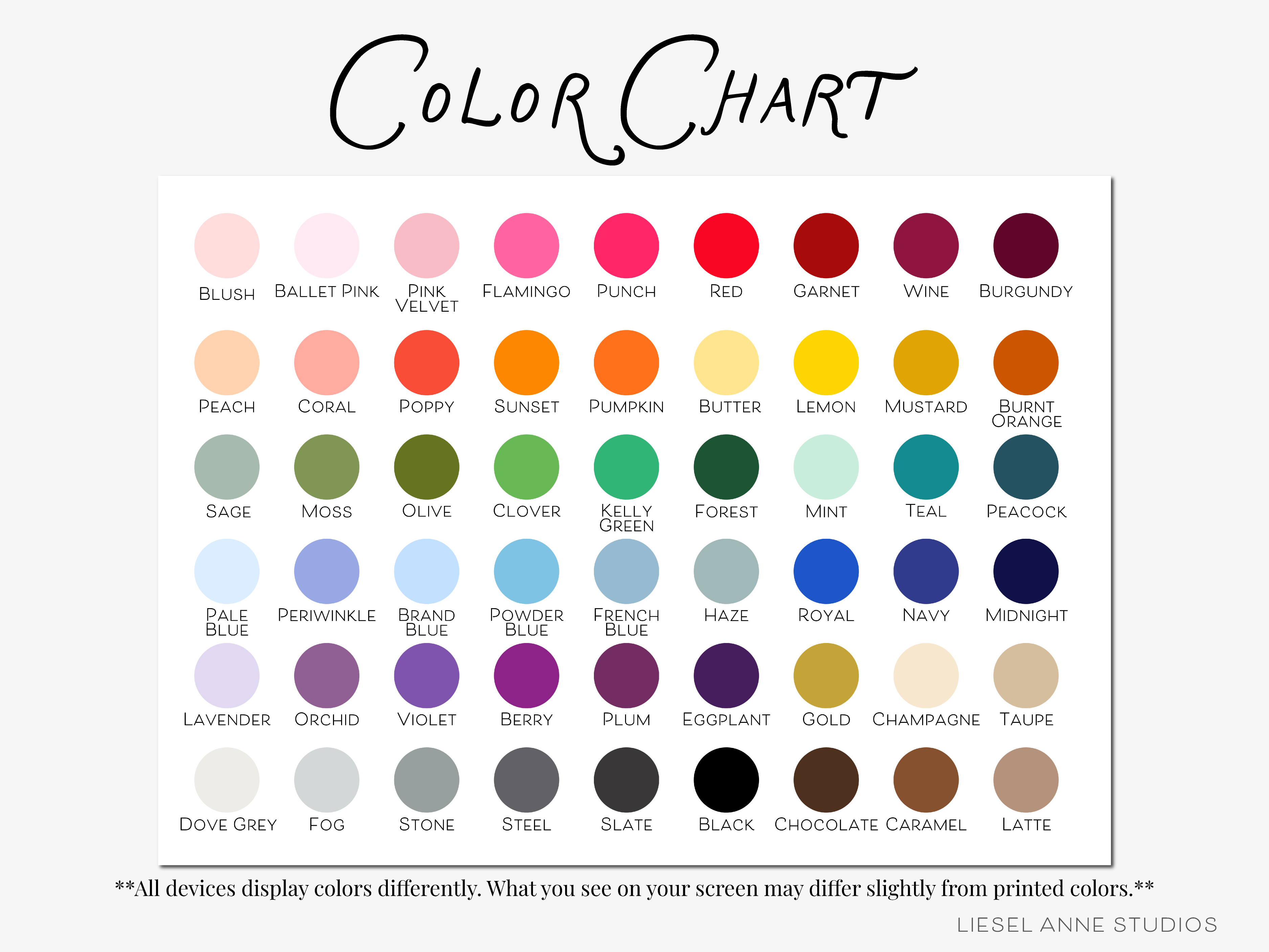 The image is a color chart that displays a variety of colors, including shades of pink, blue, green, orange, and more. The chart provides a visual representation of the different colors and their relationships to each other.