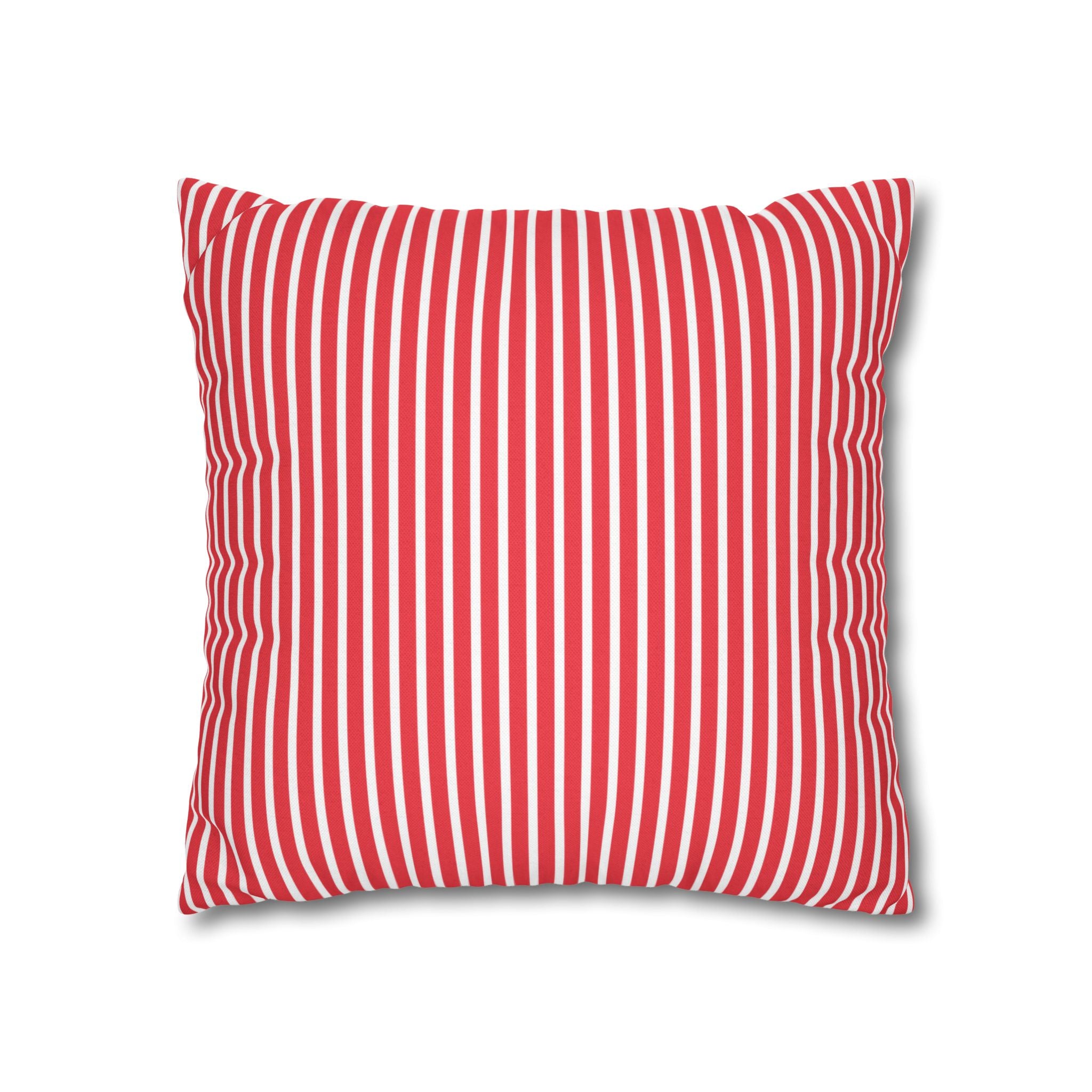 Candy Cane Christmas Pillow Cover