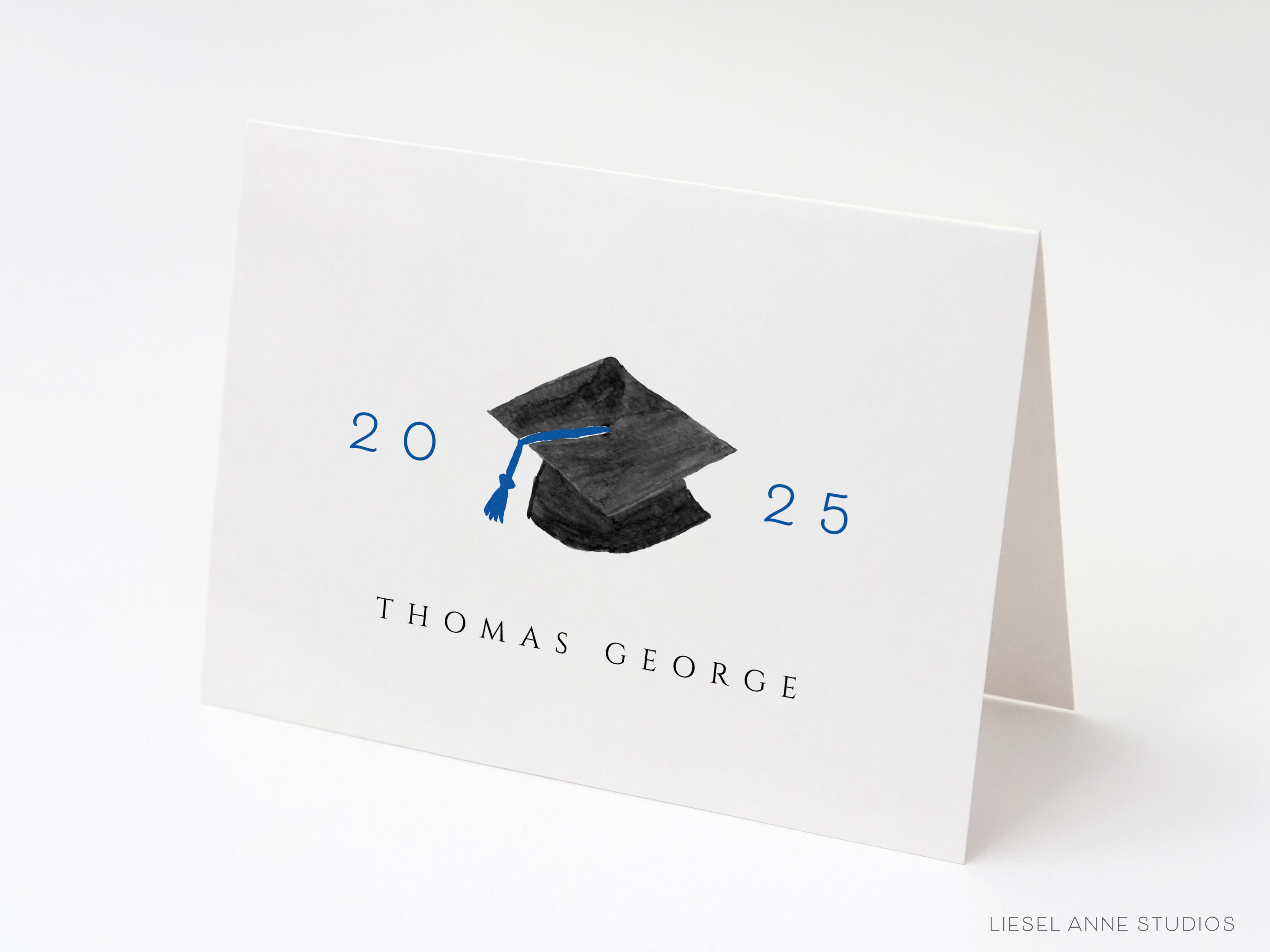 a card with a graduation cap on it