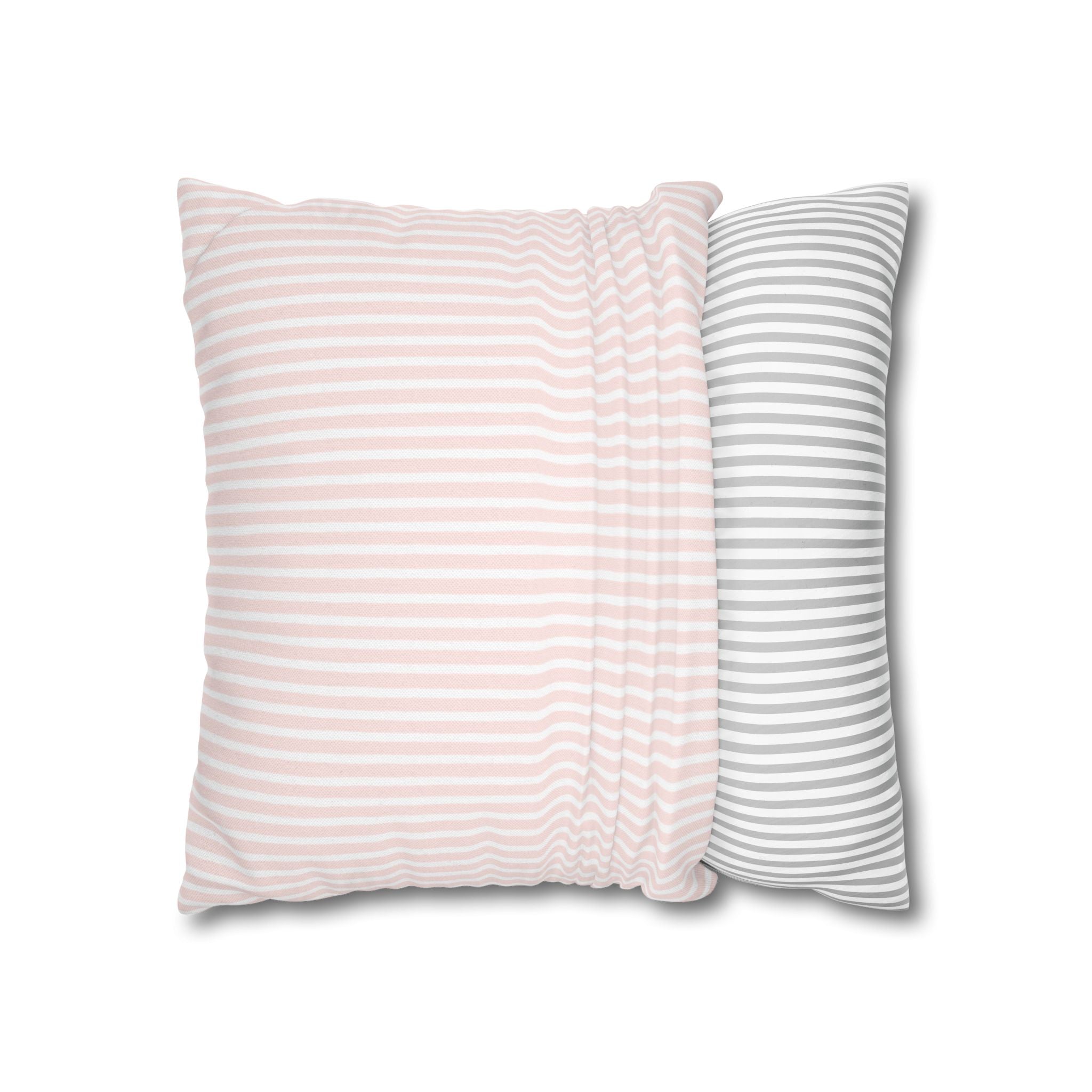 Pink Gingham Christmas Tree Pillow Cover