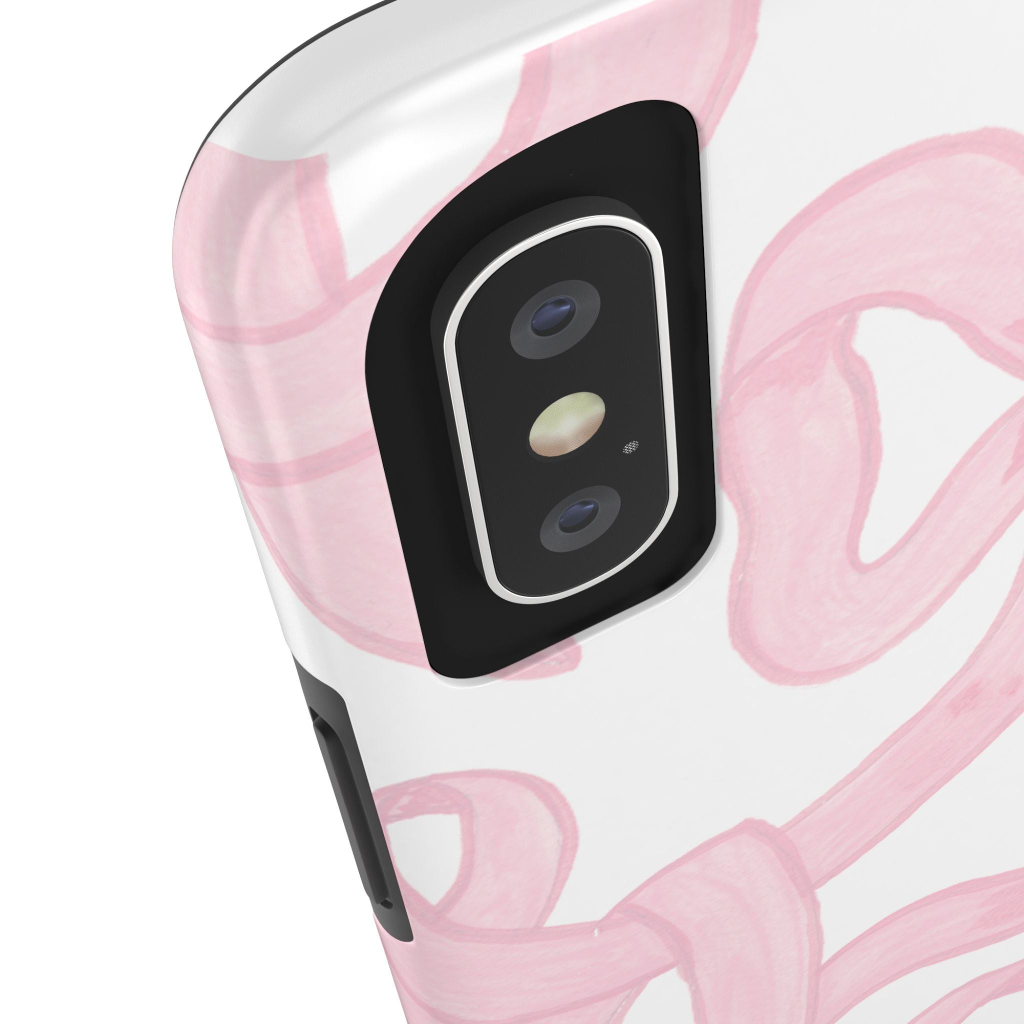 Pink Bows Phone Case - Tough Dual Layer Protection for iPhone 11 to 14