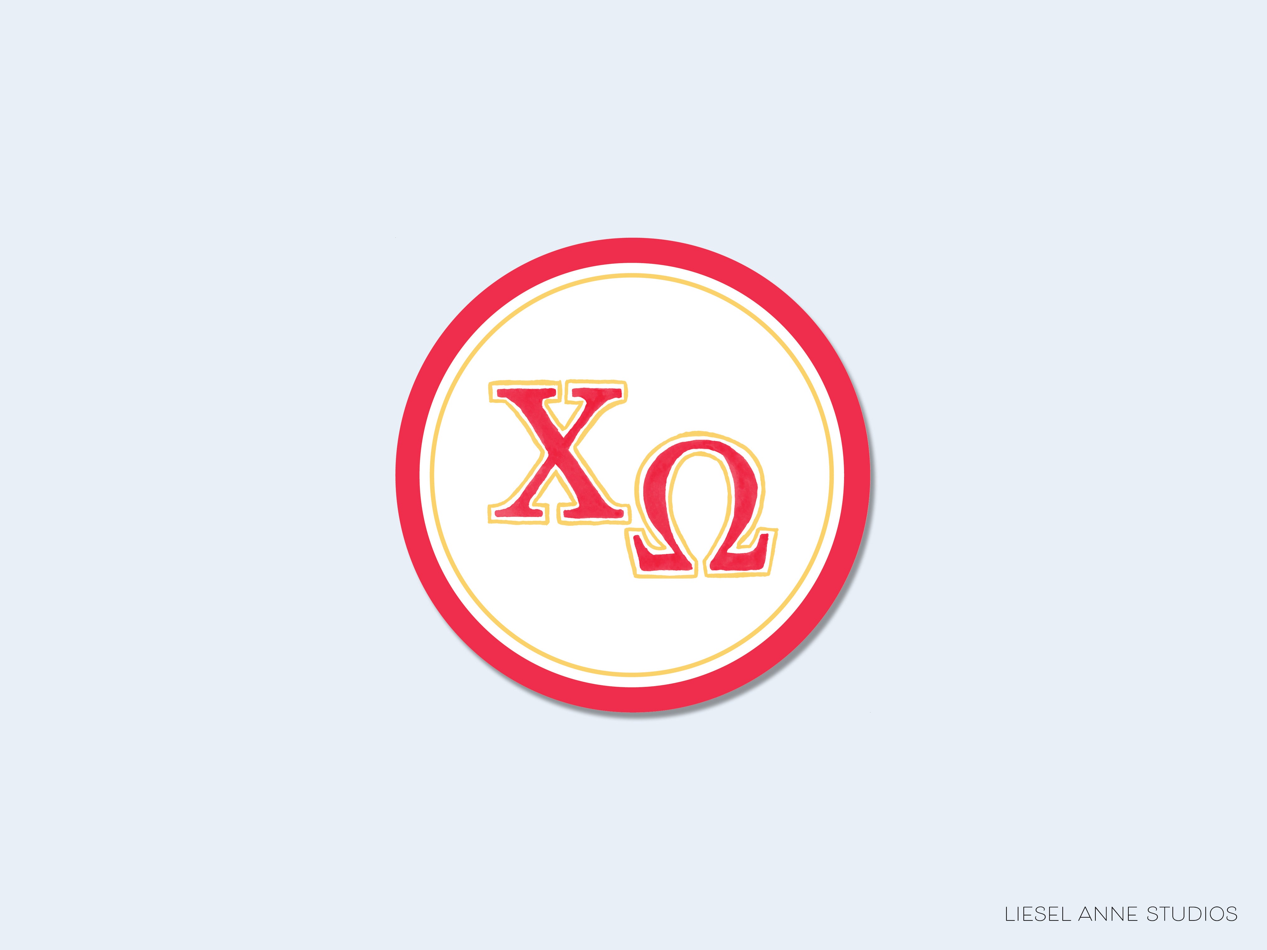 a red and white circle with the letter q in it