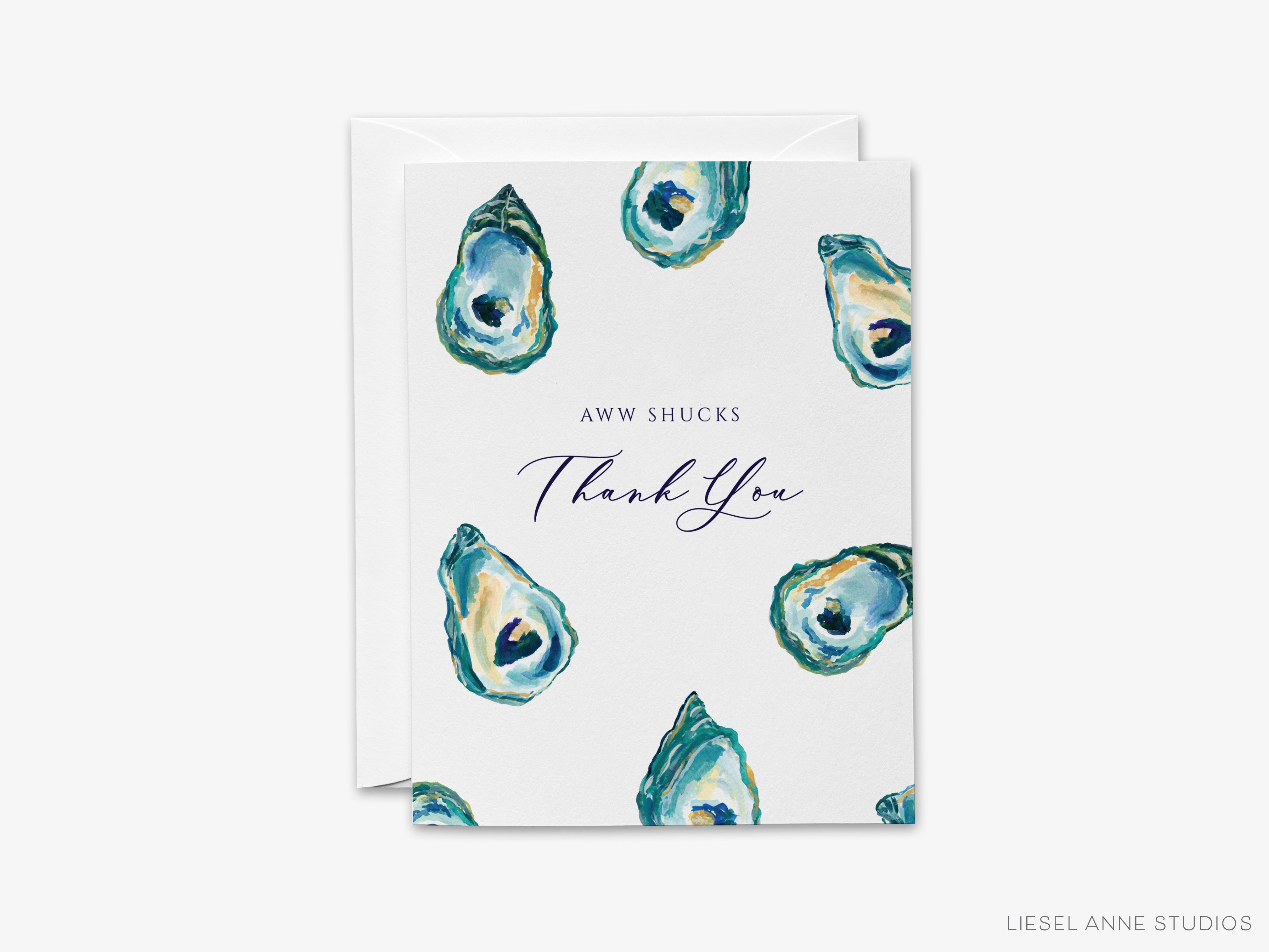 Aww Shucks Oyster Thank You Greeting Card