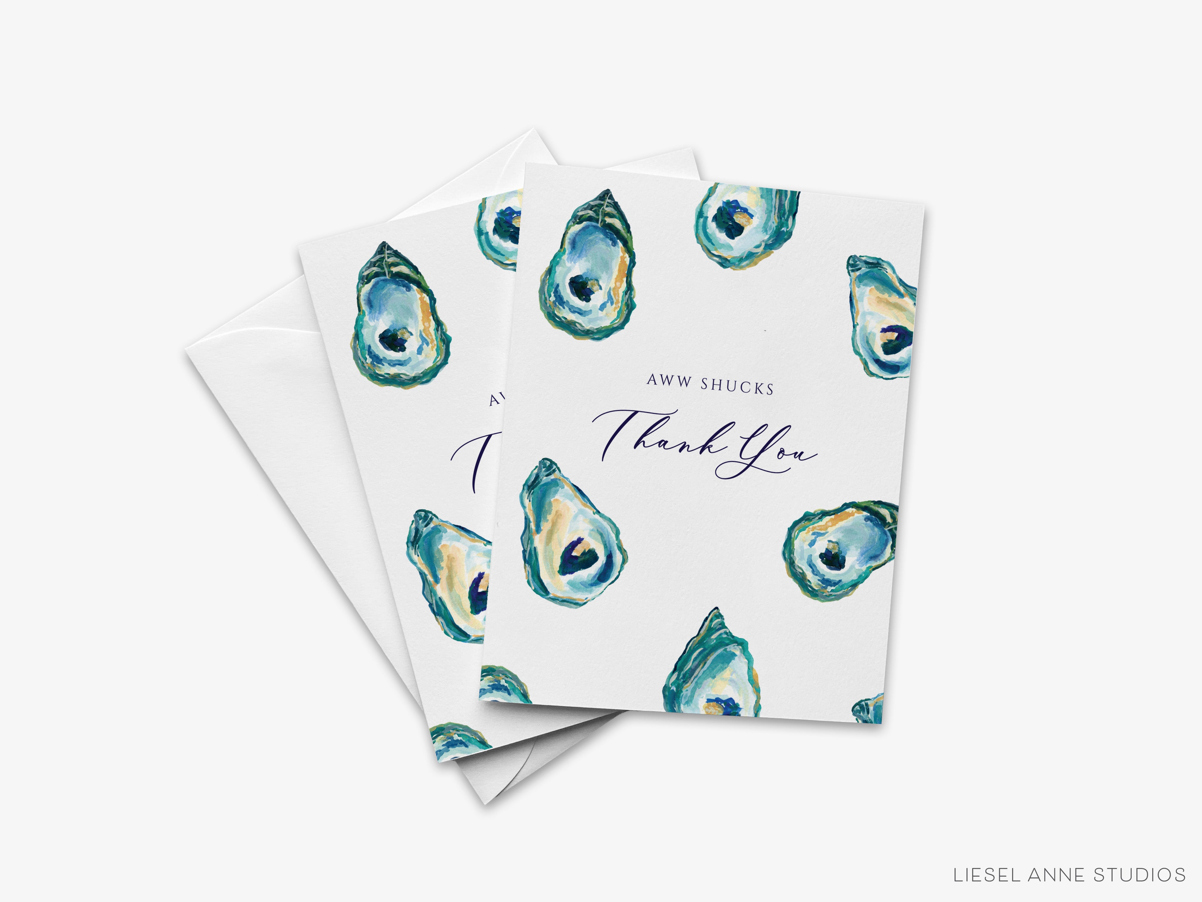 Aww Shucks Oyster Thank You Greeting Card