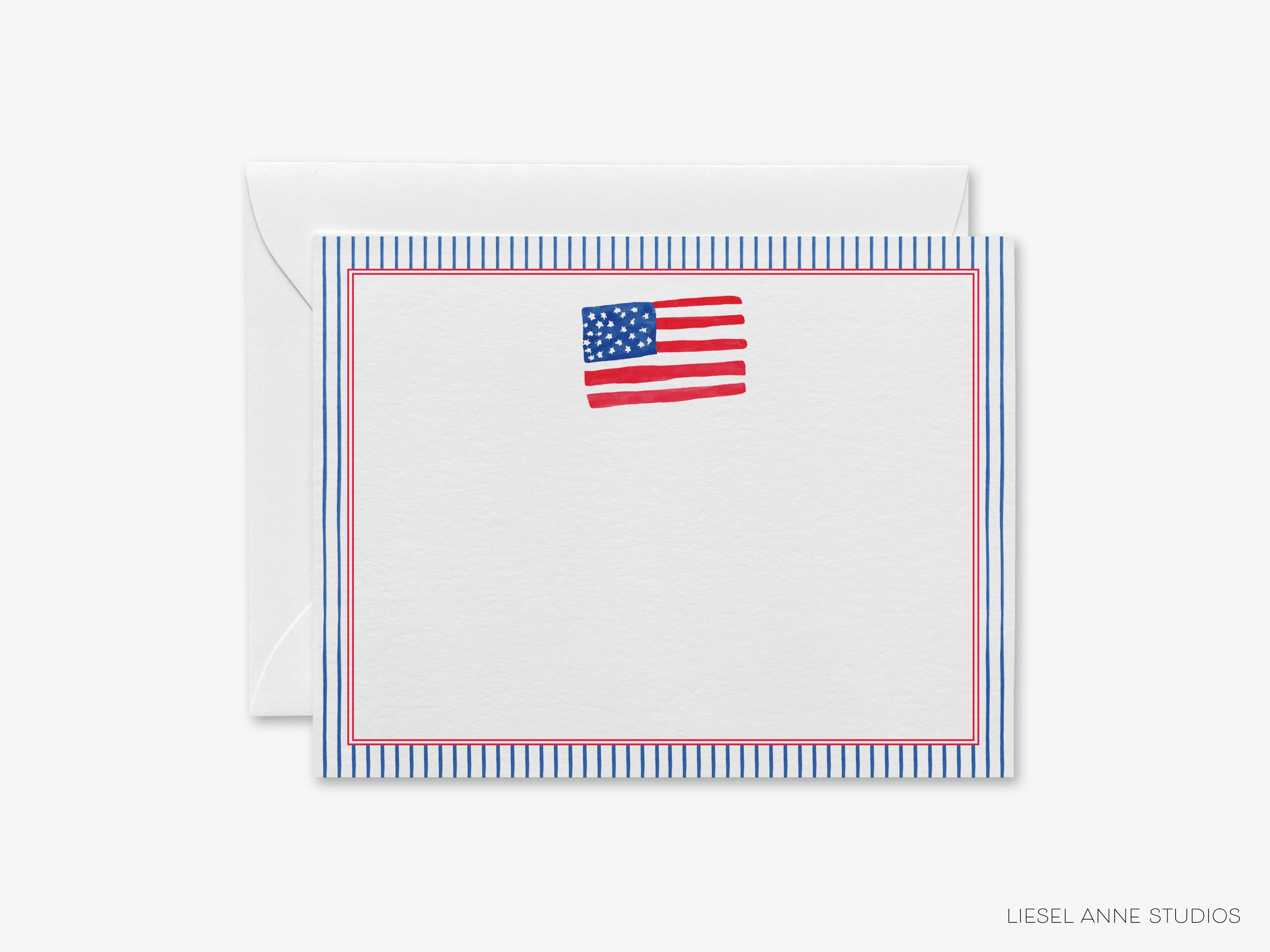 Patriotic American Flag Flat Notes