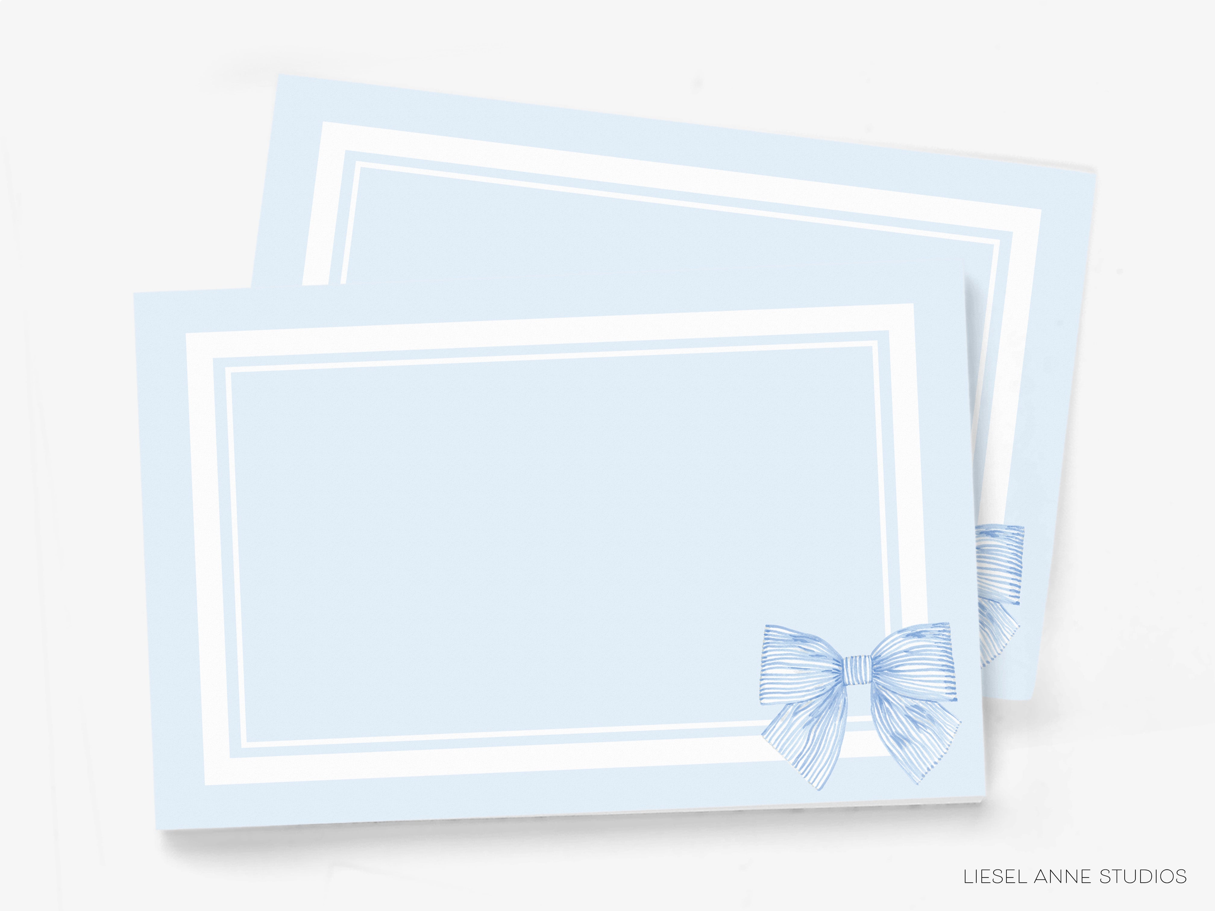 Blue Striped Bow Placemat Pad