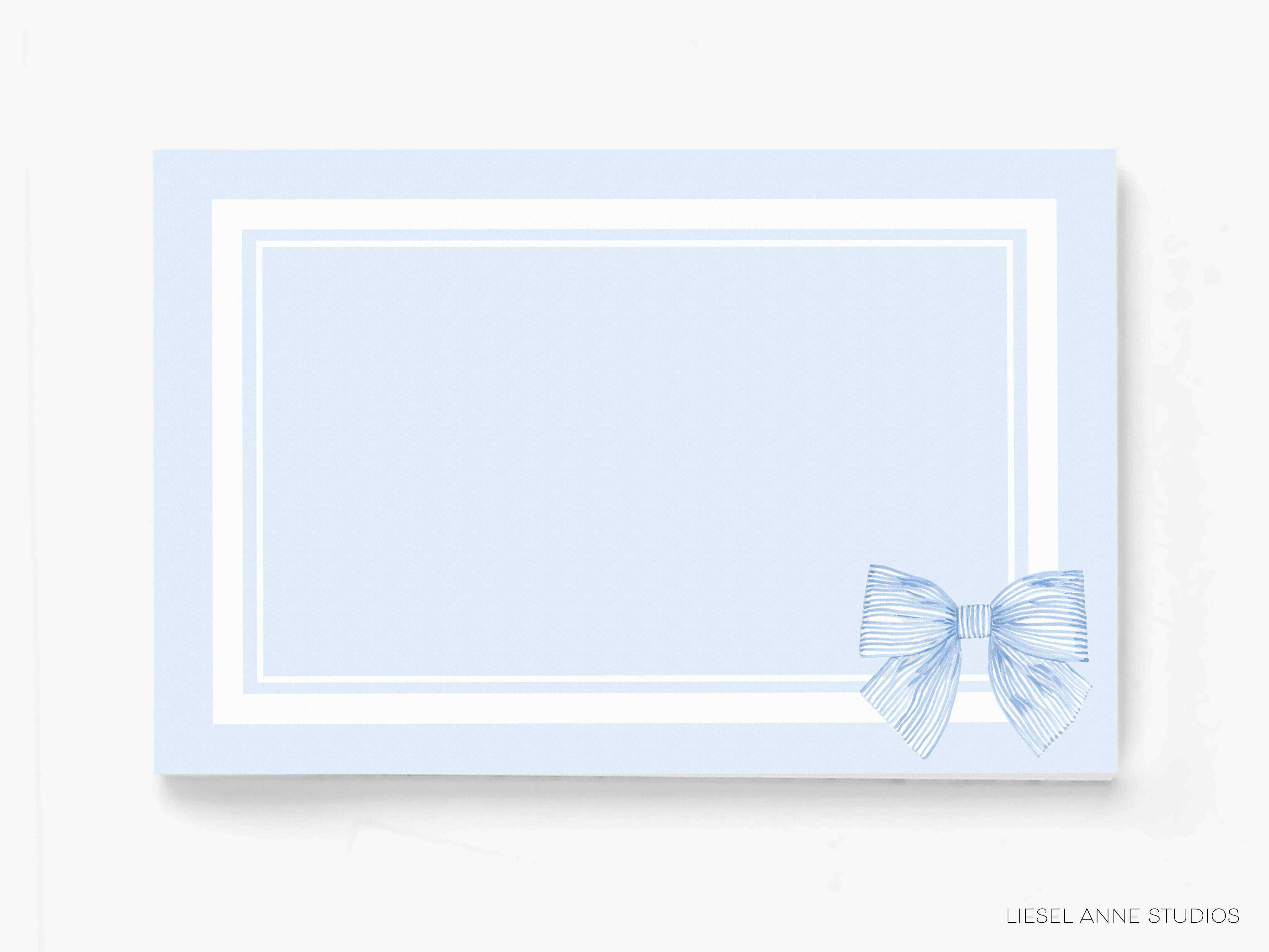 Blue Striped Bow Placemat Pad