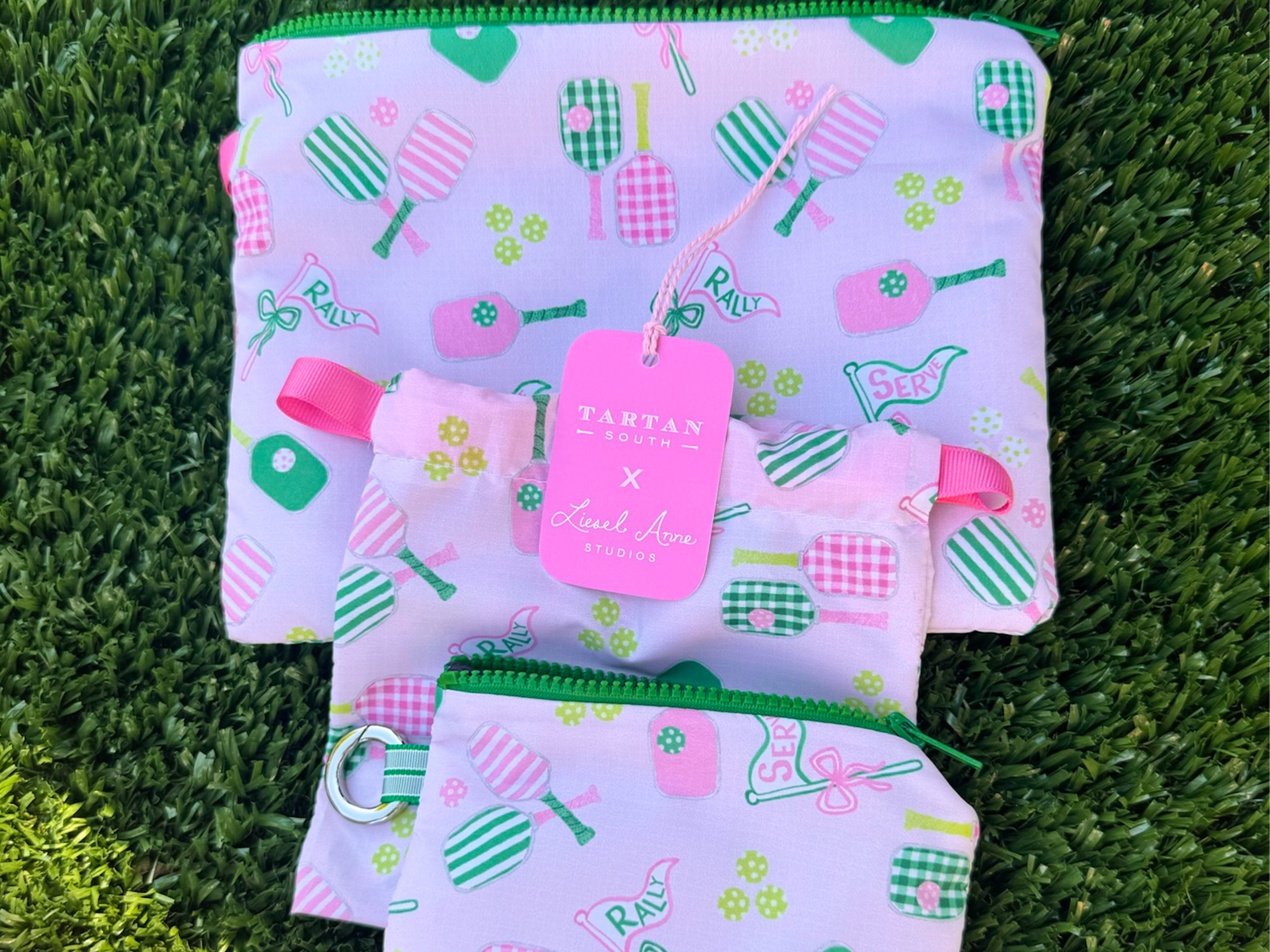Large Zip Waterproof Pouch by Tartan South x Liesel Anne Studios