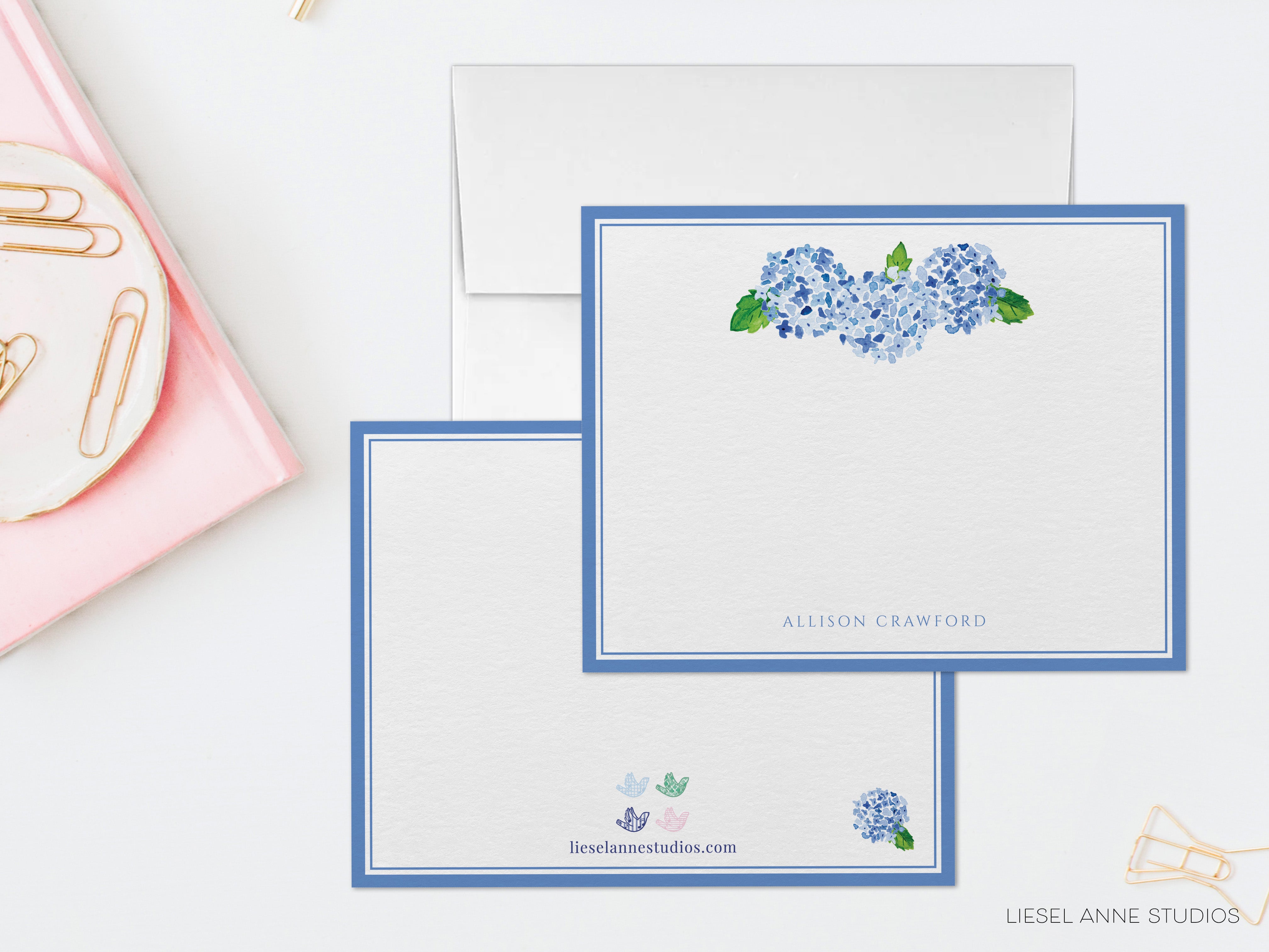 Hydrangea Flat Notes