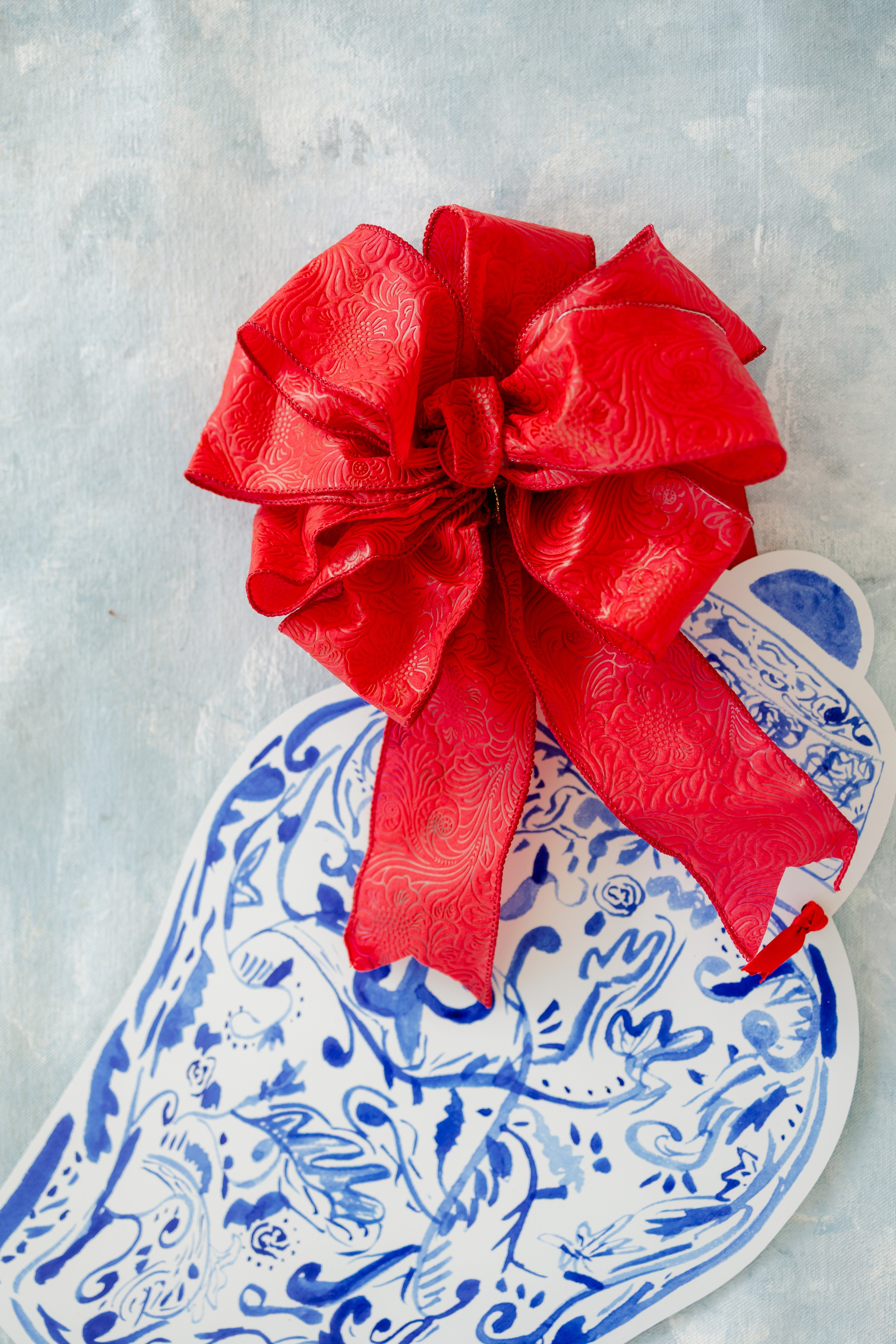 "Evergreen Blue" Chinoiserie Ginger Jar Hanger
