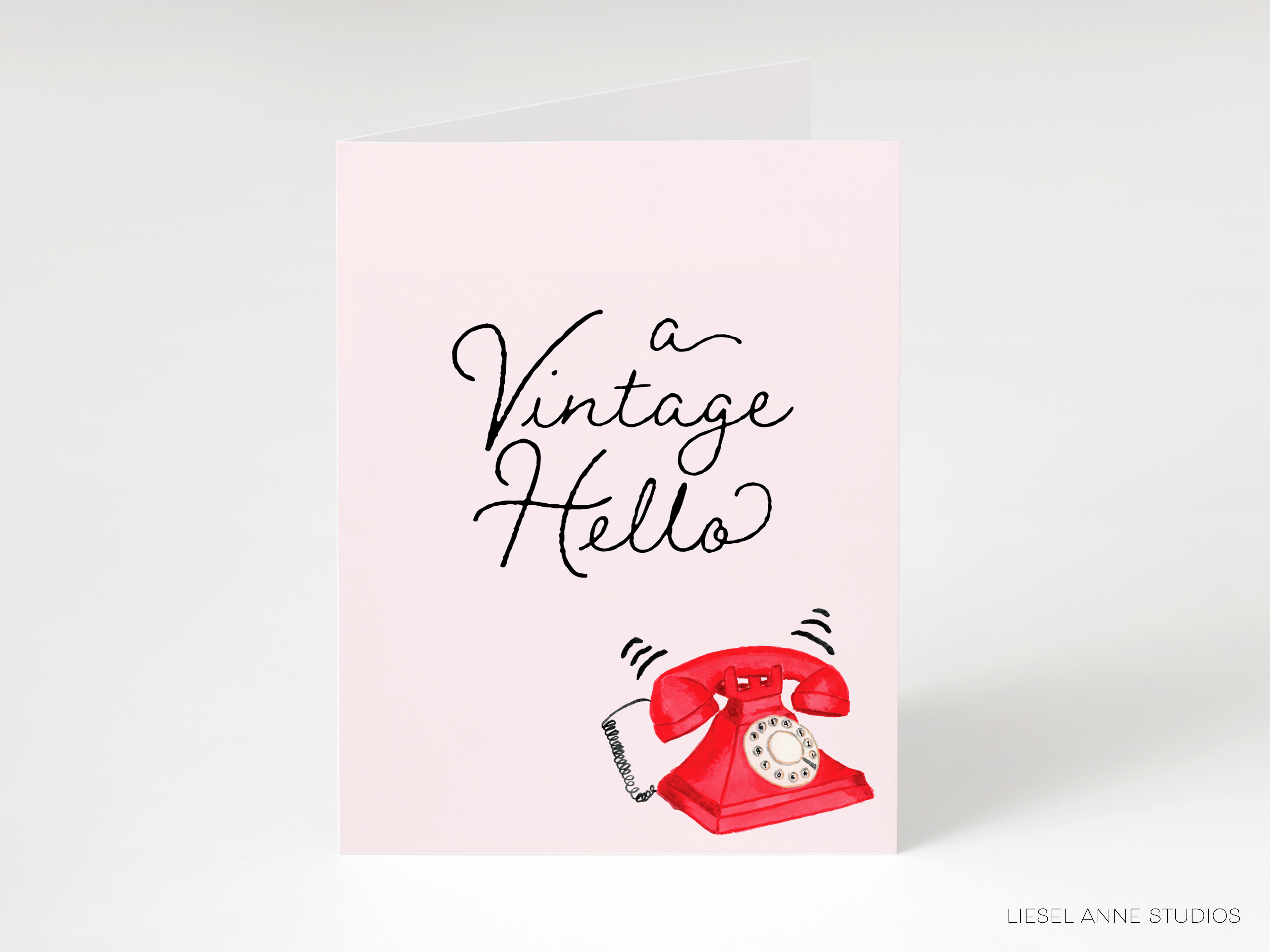 A Vintage Hello Telephone Greeting Card