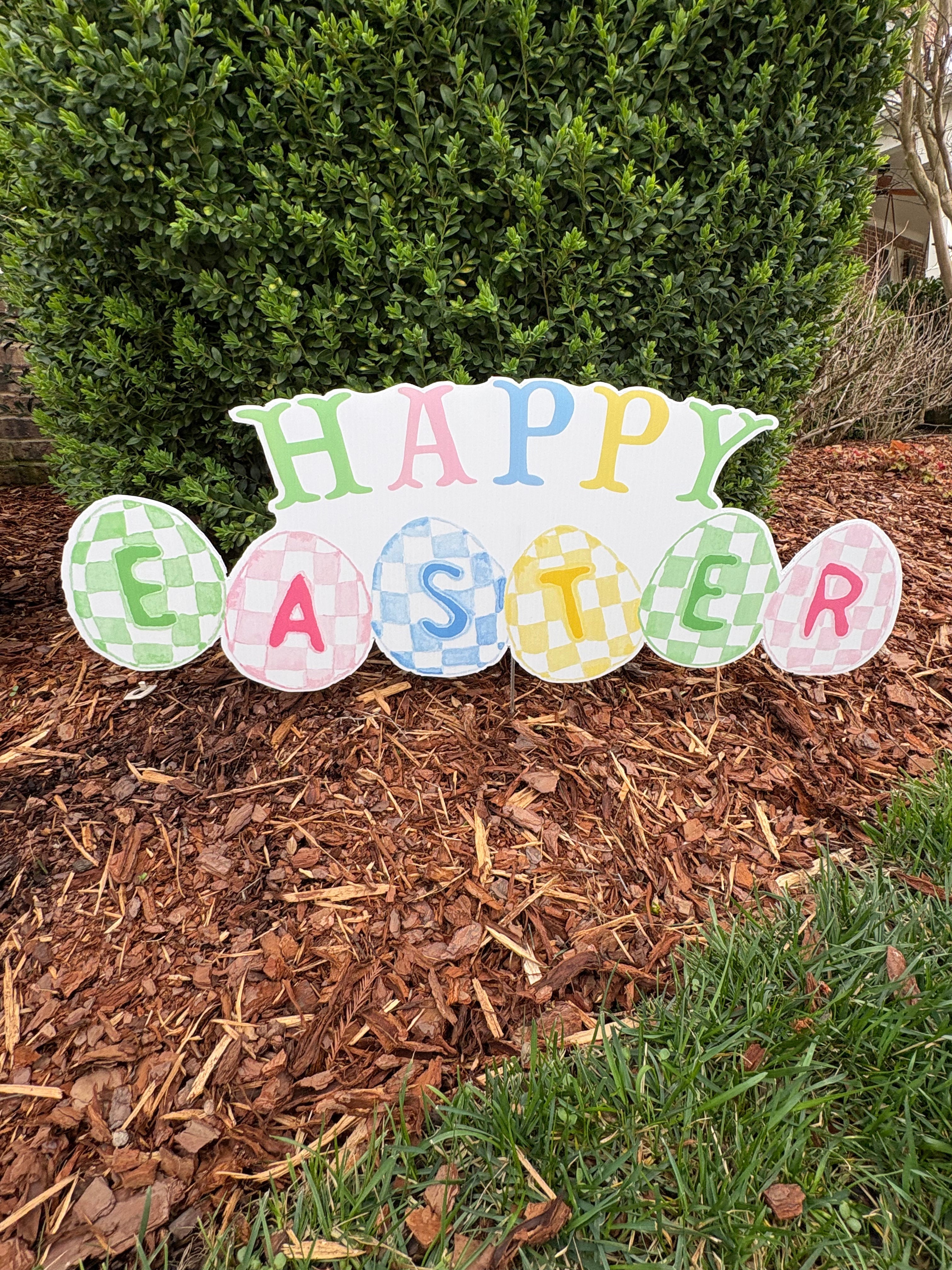 Happy Easter Pot Stake