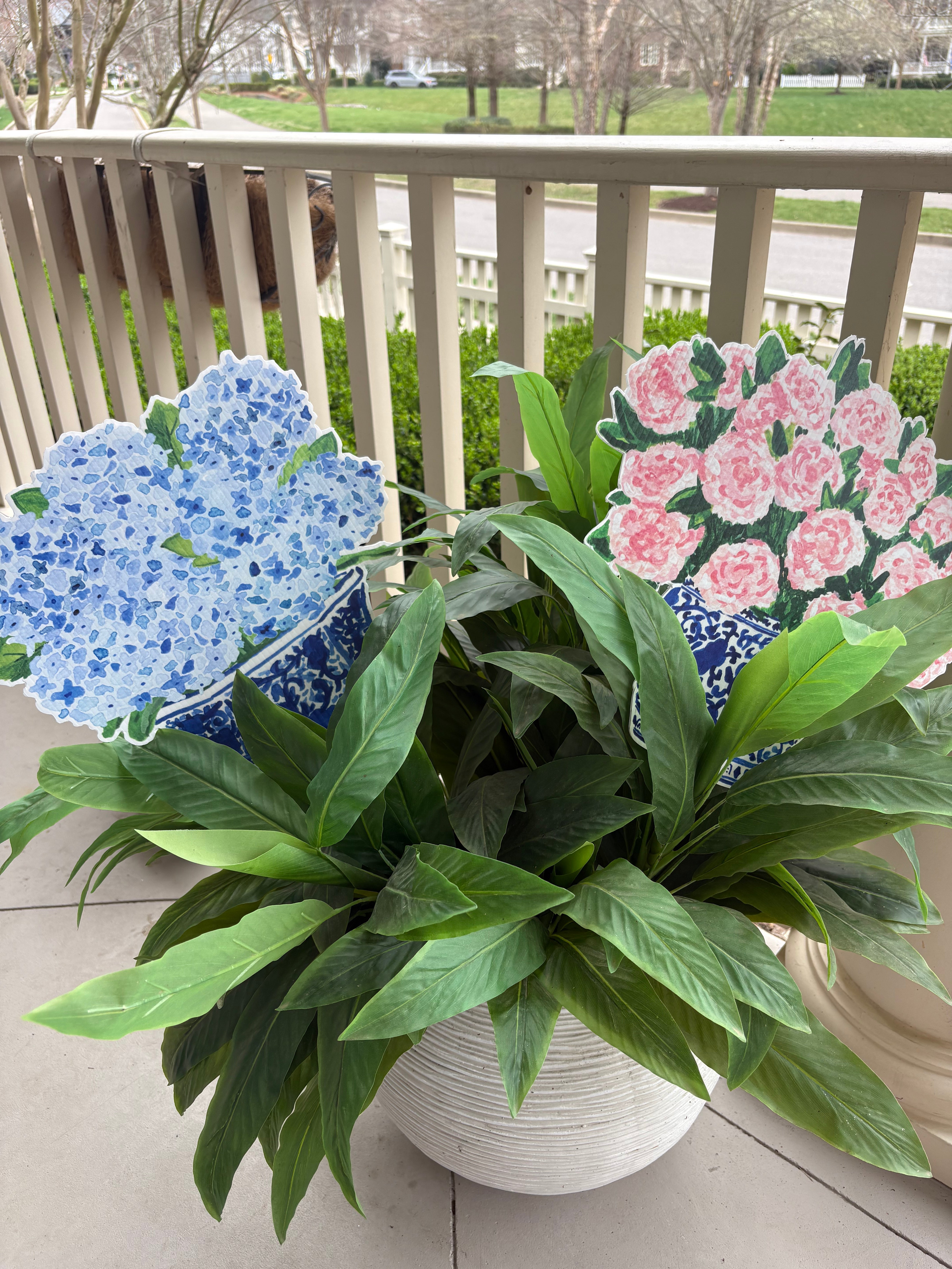 Peony Jar Pot Stake