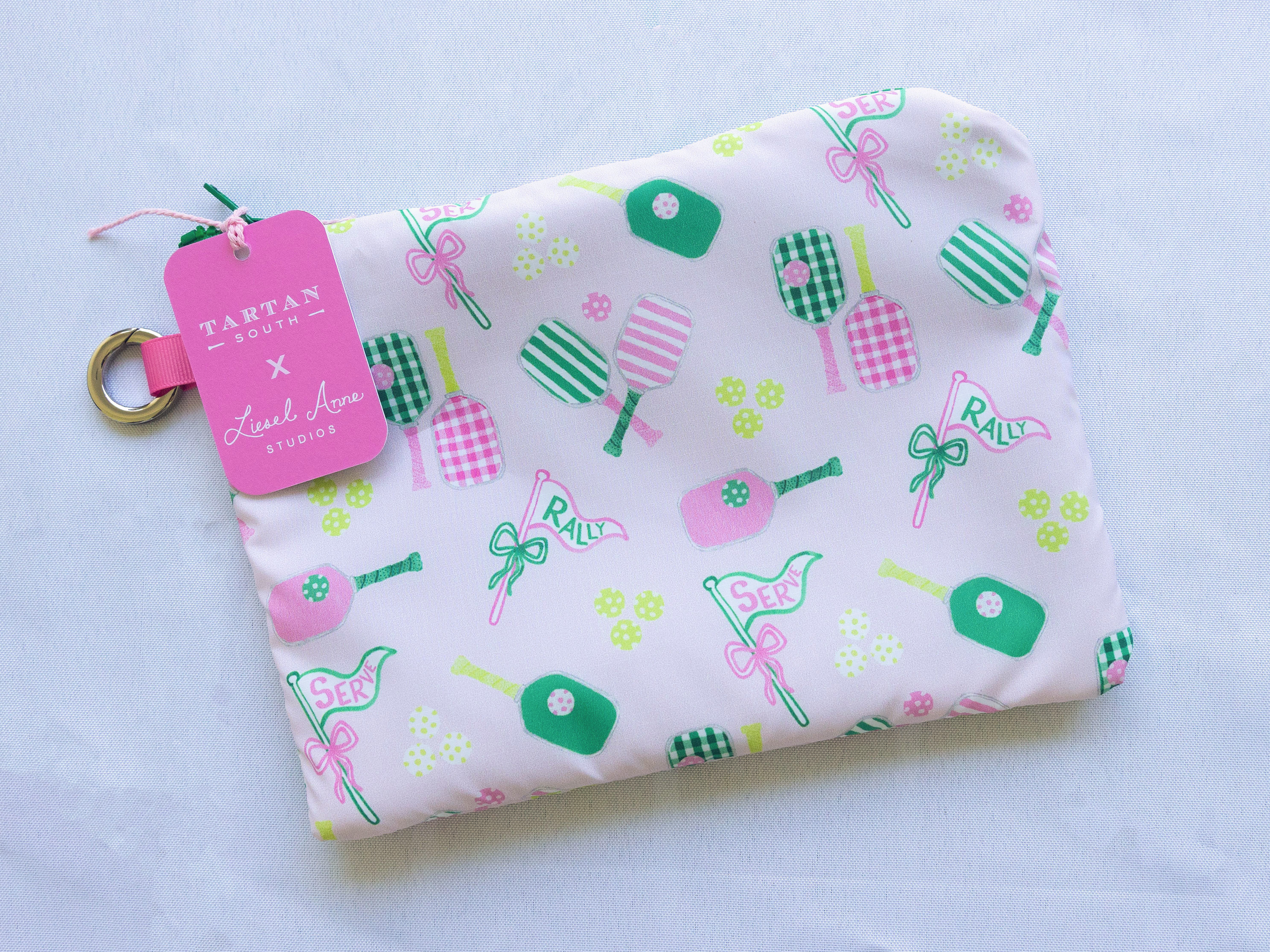 Large Zip Waterproof Pouch by Tartan South x Liesel Anne Studios