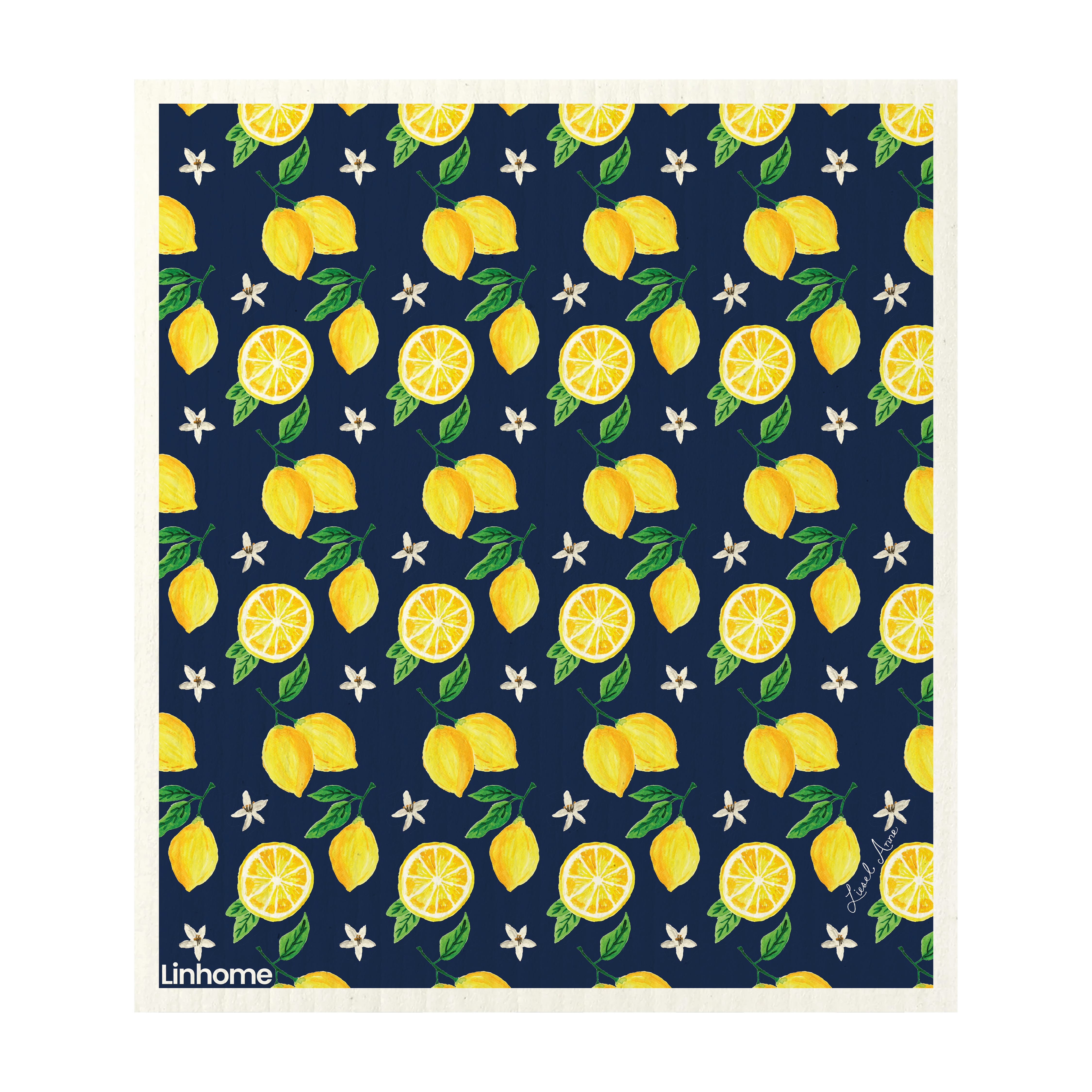 Lemon Zest - Linhome x Liesel Anne Swedish Dishcloths - 4 Pack