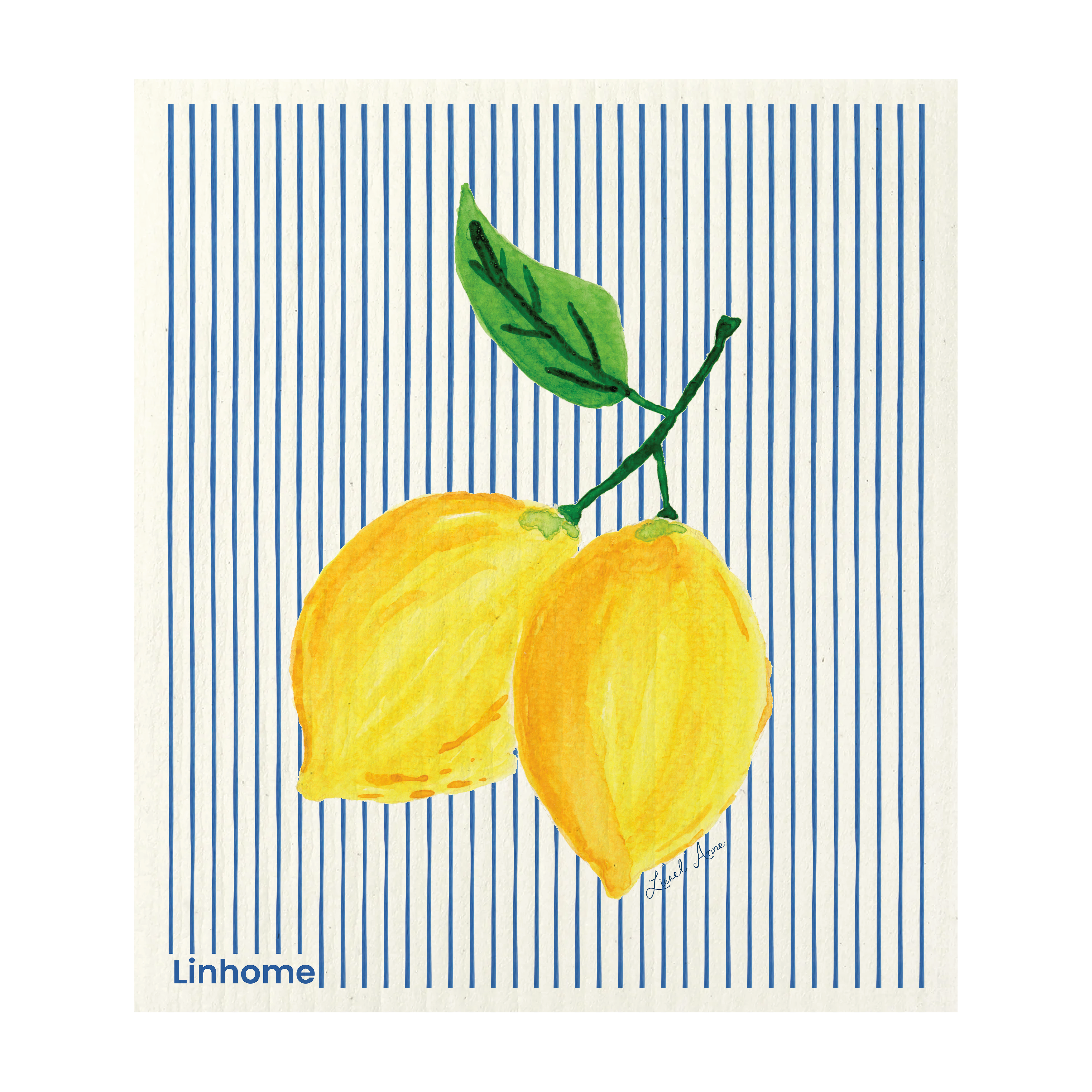 Lemon Zest - Linhome x Liesel Anne Swedish Dishcloths - 4 Pack