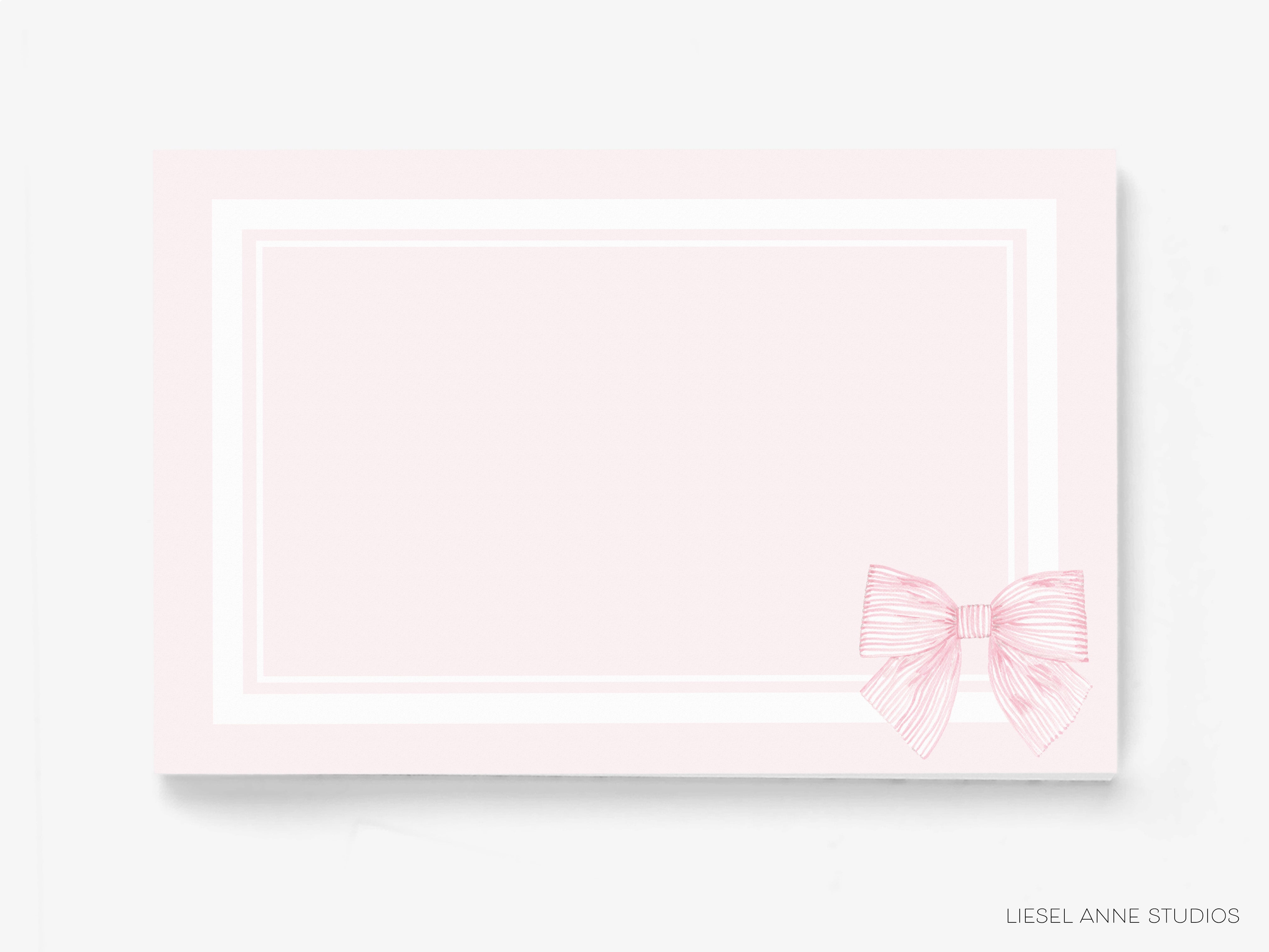 Pink Striped Bow Placemat Pad
