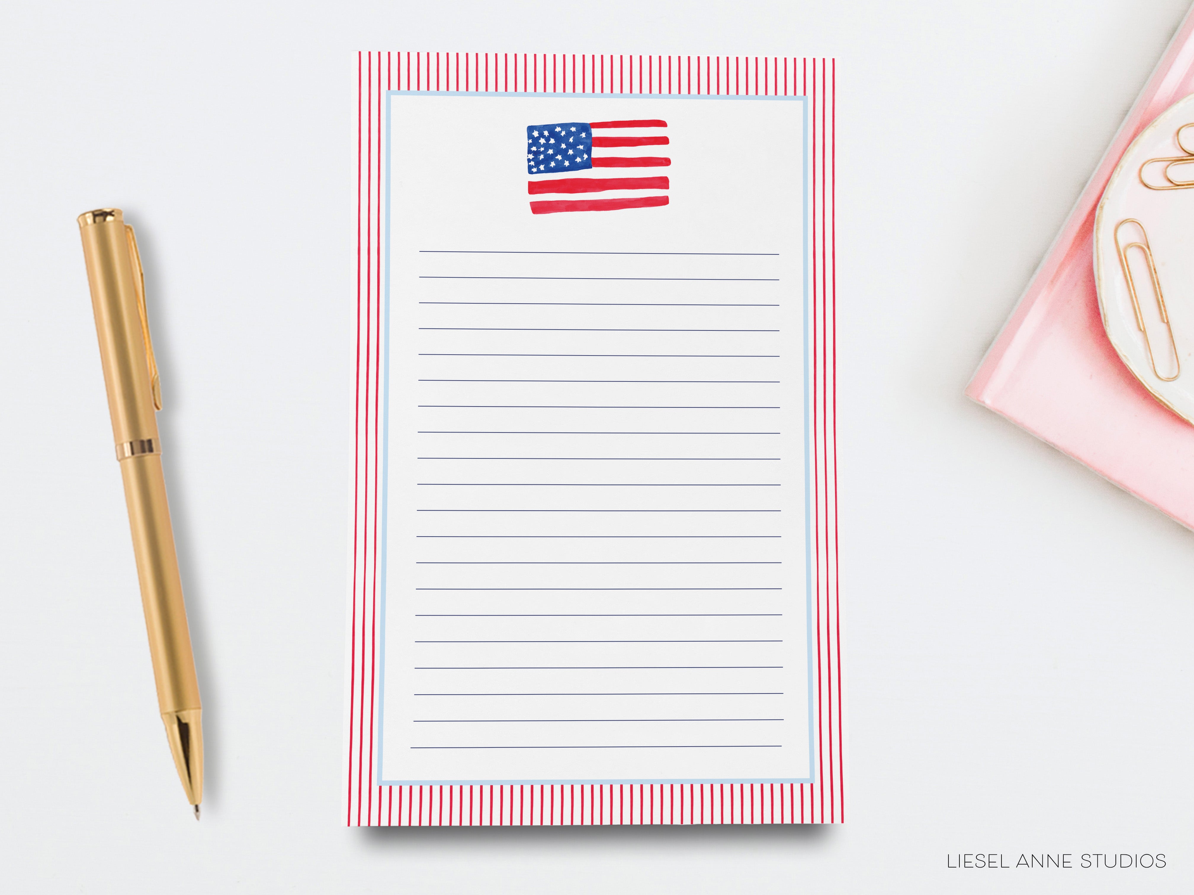 American Flag Notepad