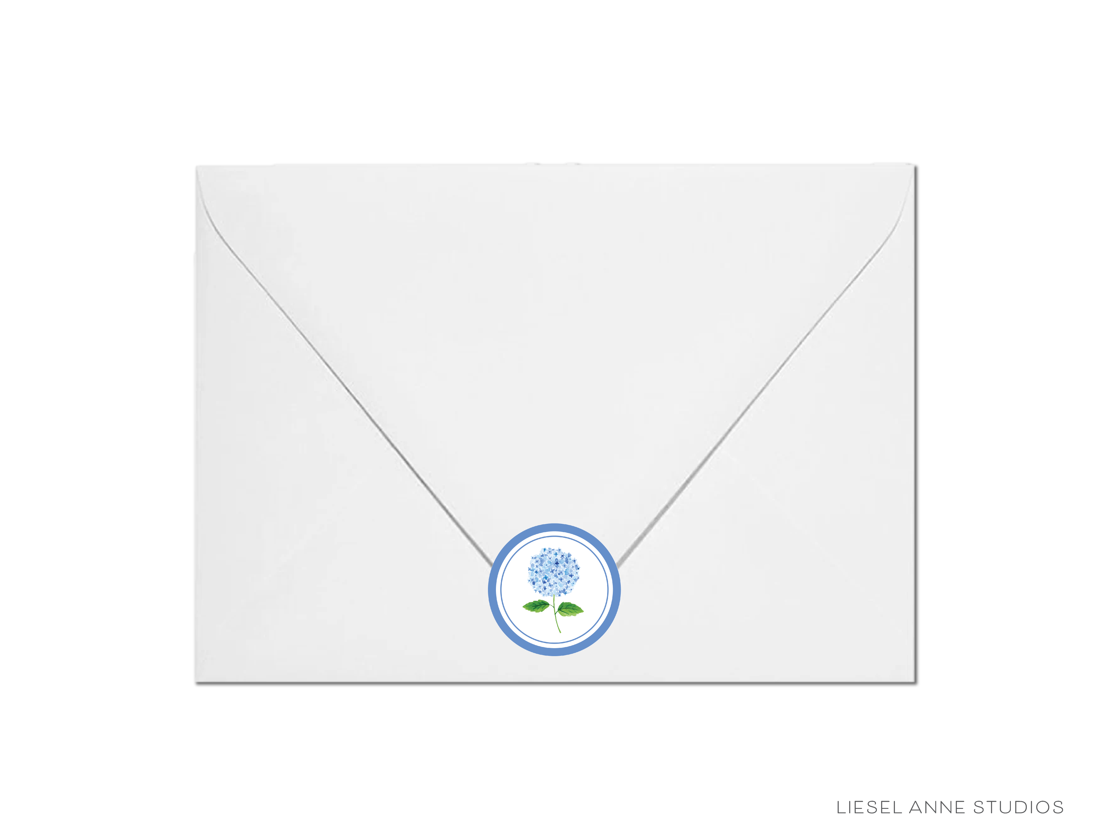Hydrangea Round Stickers