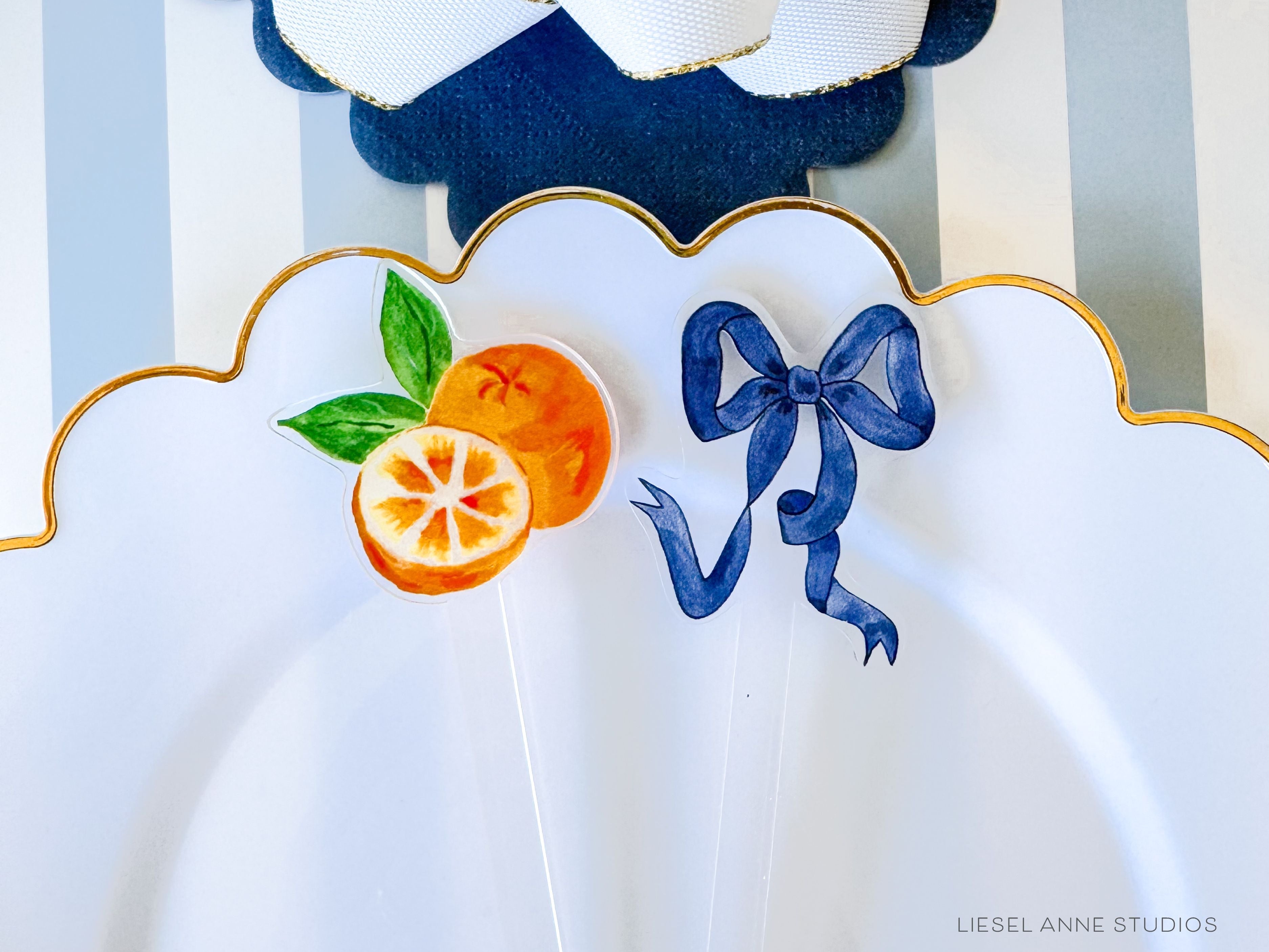 Orange and Navy Bow Acrylic Drink Stir Sticks-Set of 4 Acrylic Drink Stir Sticks are reusable & make wonderful gifts! This set includes two orange stir sticks and two navy bow stir sticks Each one measures approx. 6" tall They are safe for cold and hot drinks (up to 195 degrees F) Hand wash only Made in the USA Hand packaged with care and ready to gift or use
Orange and Navy Citrus Stir Sticks | Reusable Drink Stirrers | Cocktail Swizzle Sticks | Summer Barware | Unique Gift | Party Accessories-The Singing