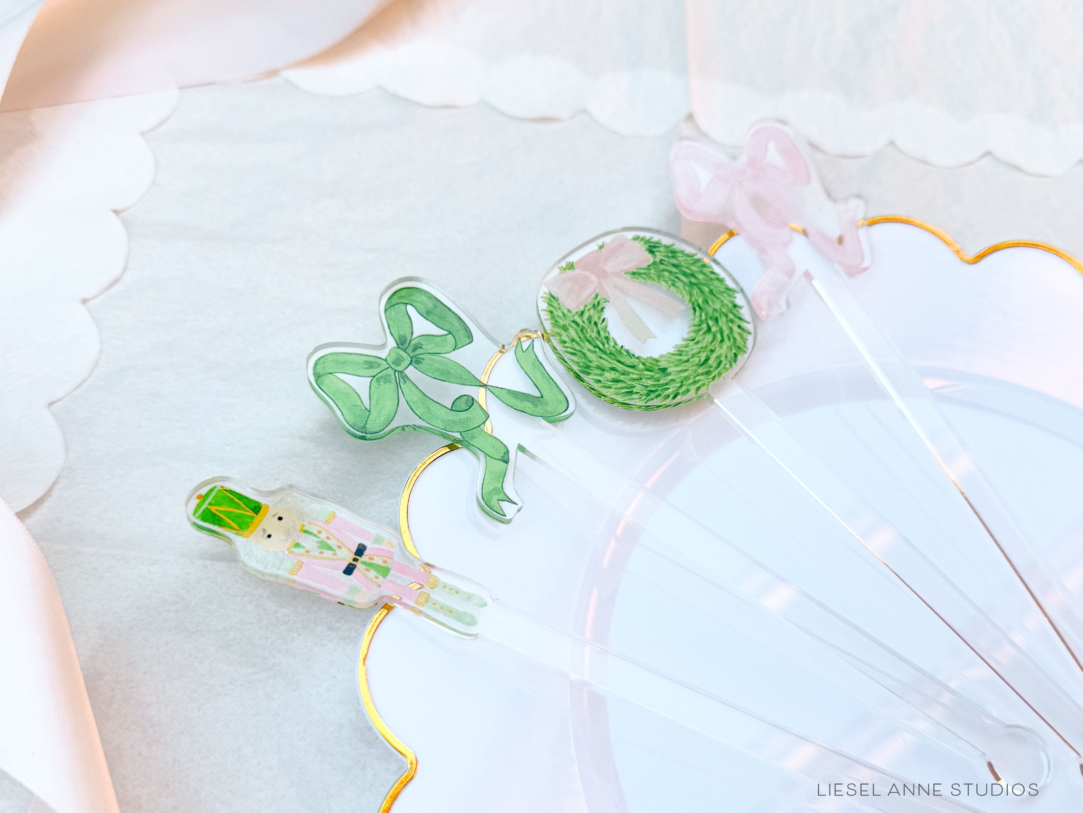 Pink Christmas Acrylic Drink Stir Sticks-Set of 4 Acrylic Drink Stir Sticks are reusable & make wonderful gifts!
This set includes one pink nutcracker, one green and pink bow, one pink bow and one green bow
Each one measures approx. 6" tall
They are safe for cold and hot drinks (up to 195 degrees F)
Hand wash only
Made in the USA
Hand packaged with care and ready to gift or use
Pink Christmas Stir Sticks | Nutcracker Wreath Bow Drink Stirrers | Reusable Cocktail Swizzle Sticks | Holiday Barware | Uniq