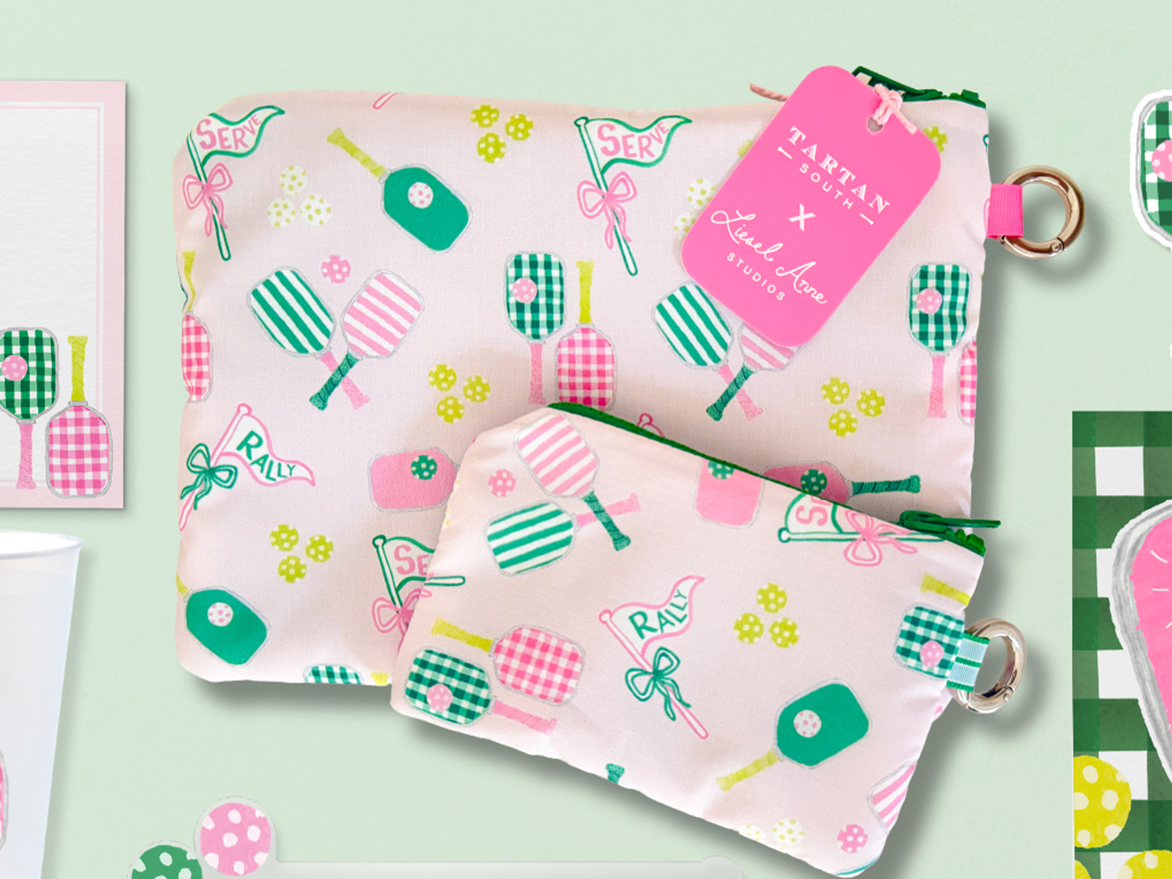 Mini Zip Waterproof Pouch by Tartan South x Liesel Anne Studios