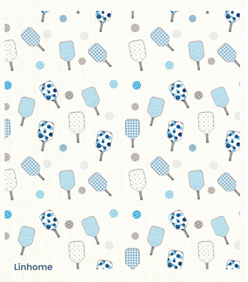 Linhome Pickleball Swedish Dishcloth- Match Point Blue- 1 Pack