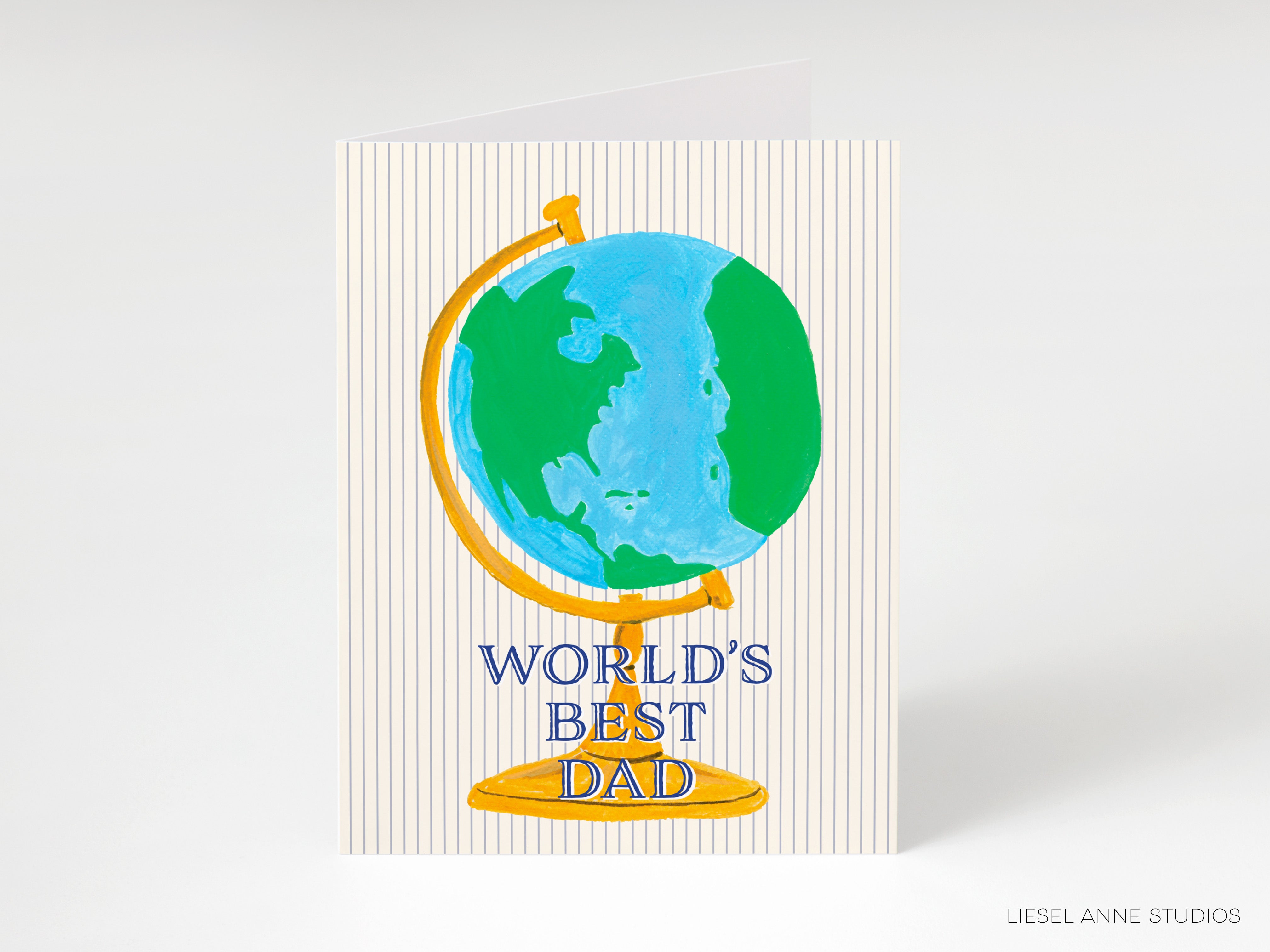 a card with the words world's best dad on it