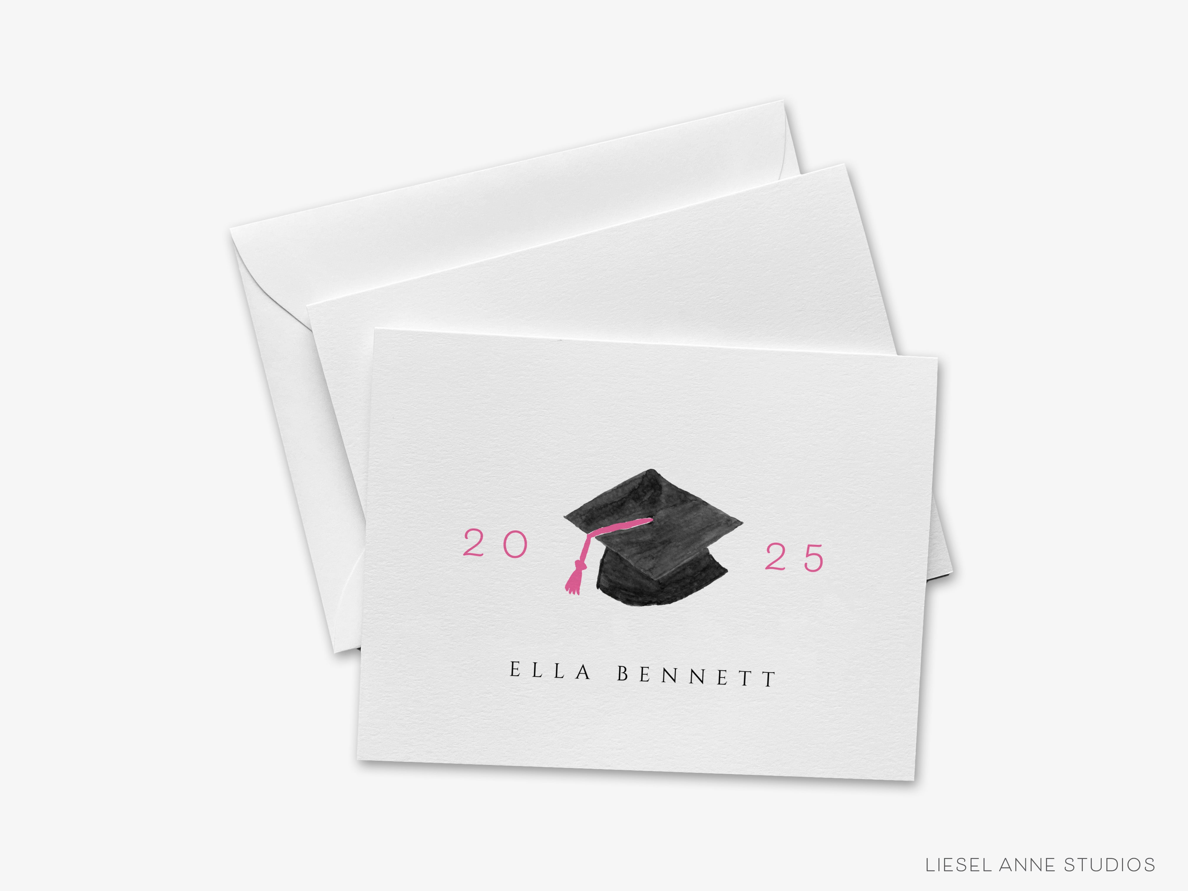 a graduation card with a graduation cap on it