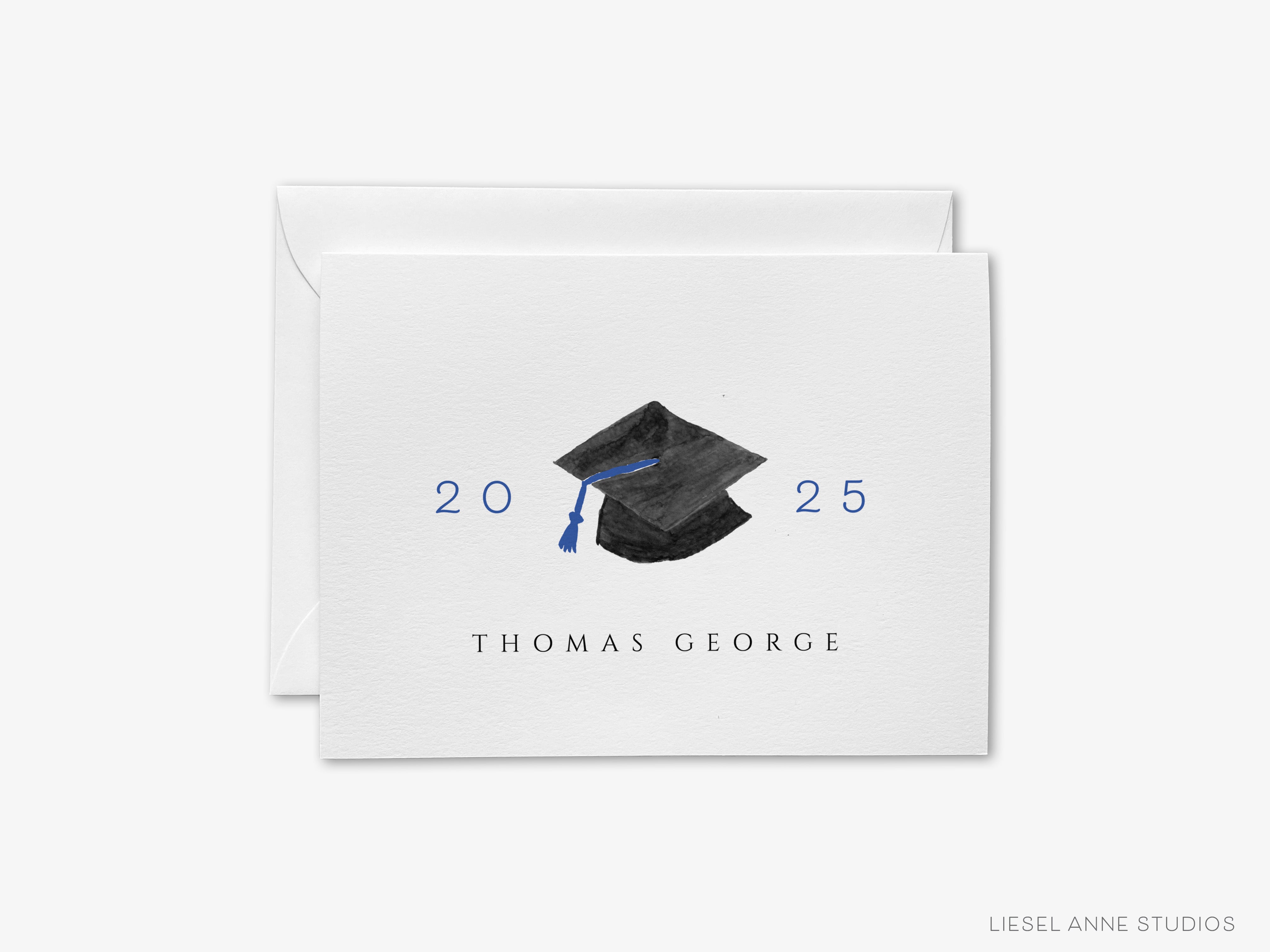 a graduation card with a graduation cap on it