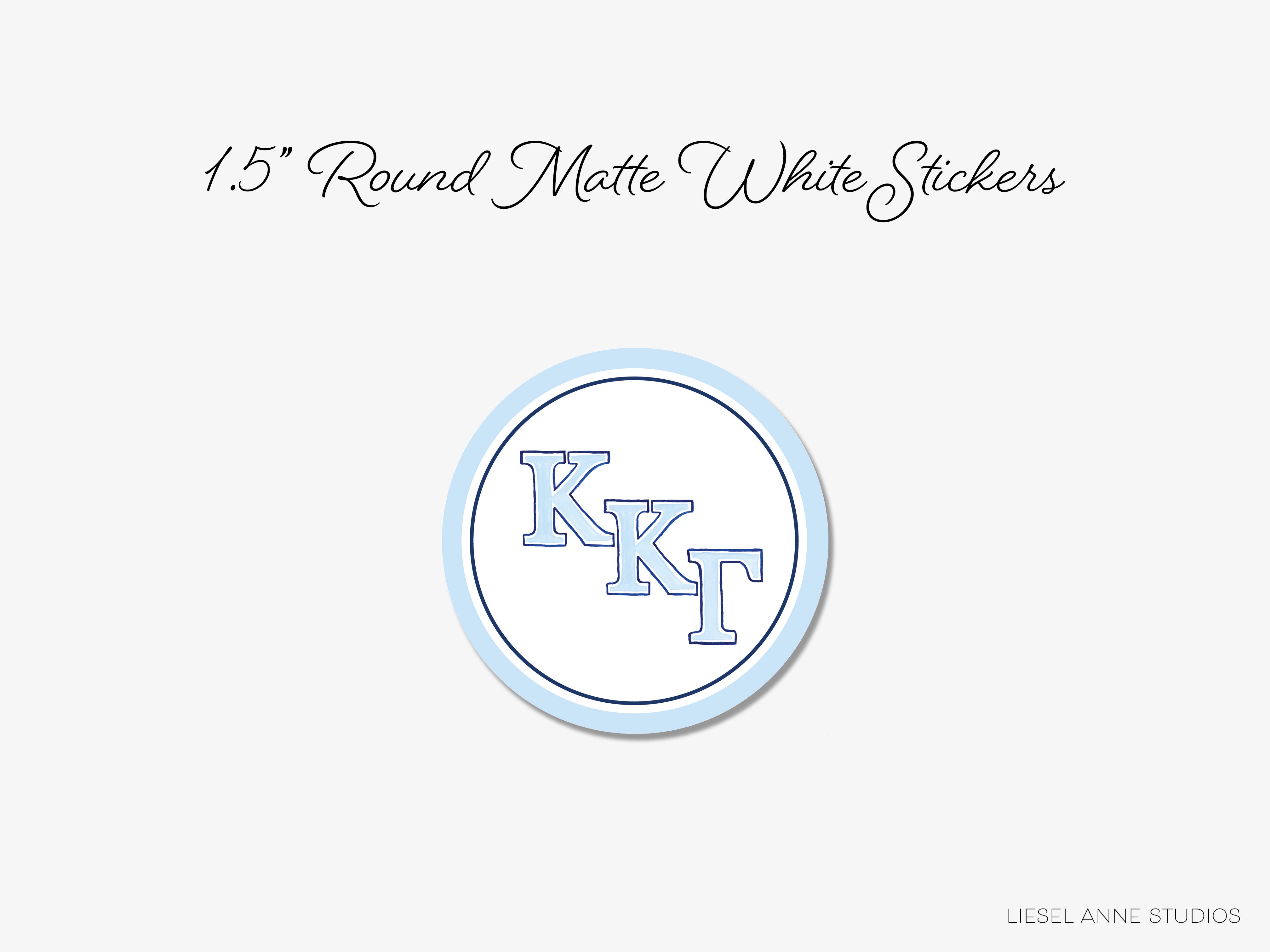 a white button with the letter k in it