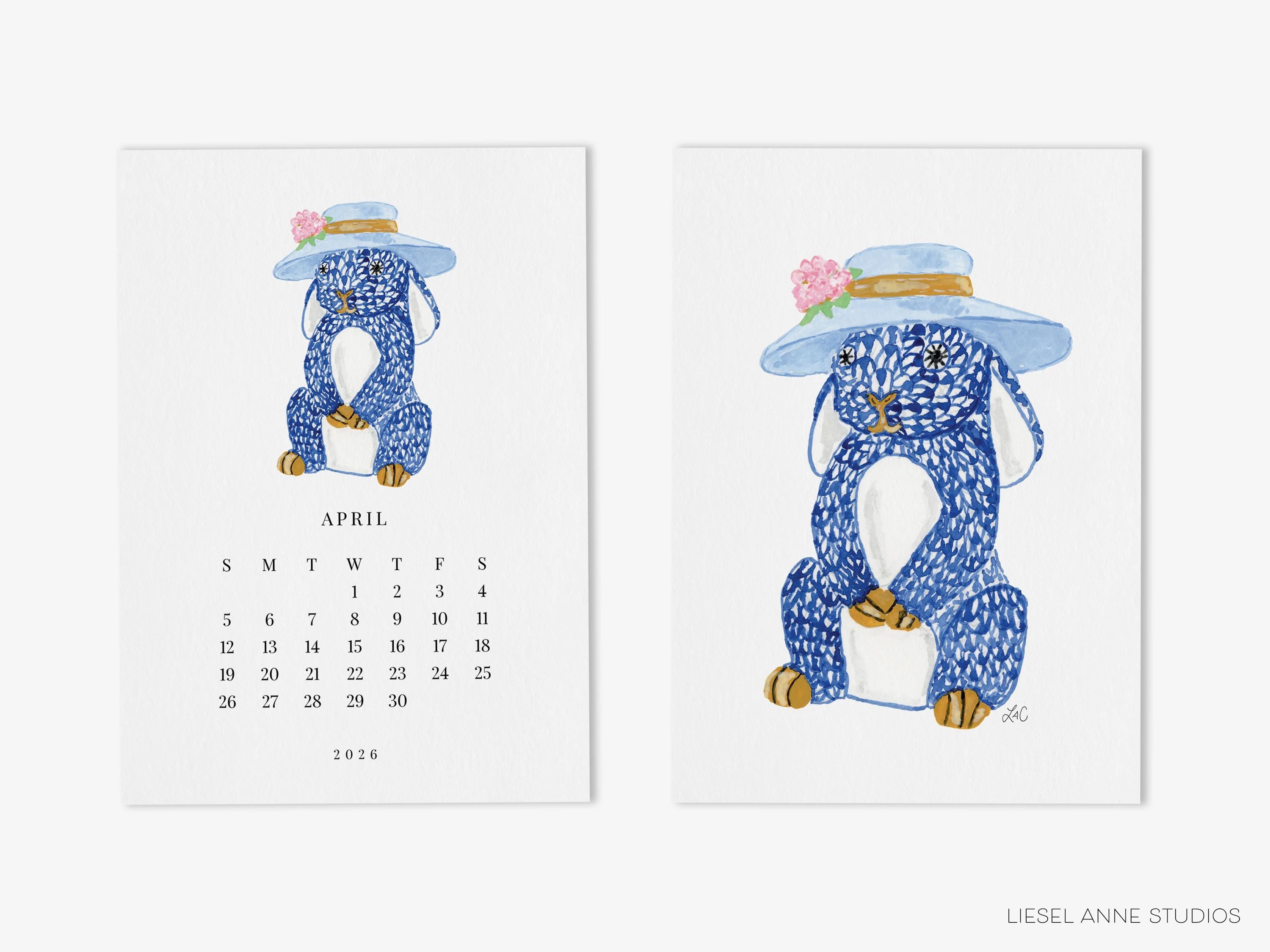 Academic Desk Calendar 2025-2026 | Watercolor Mini Monthly Calendar Gift