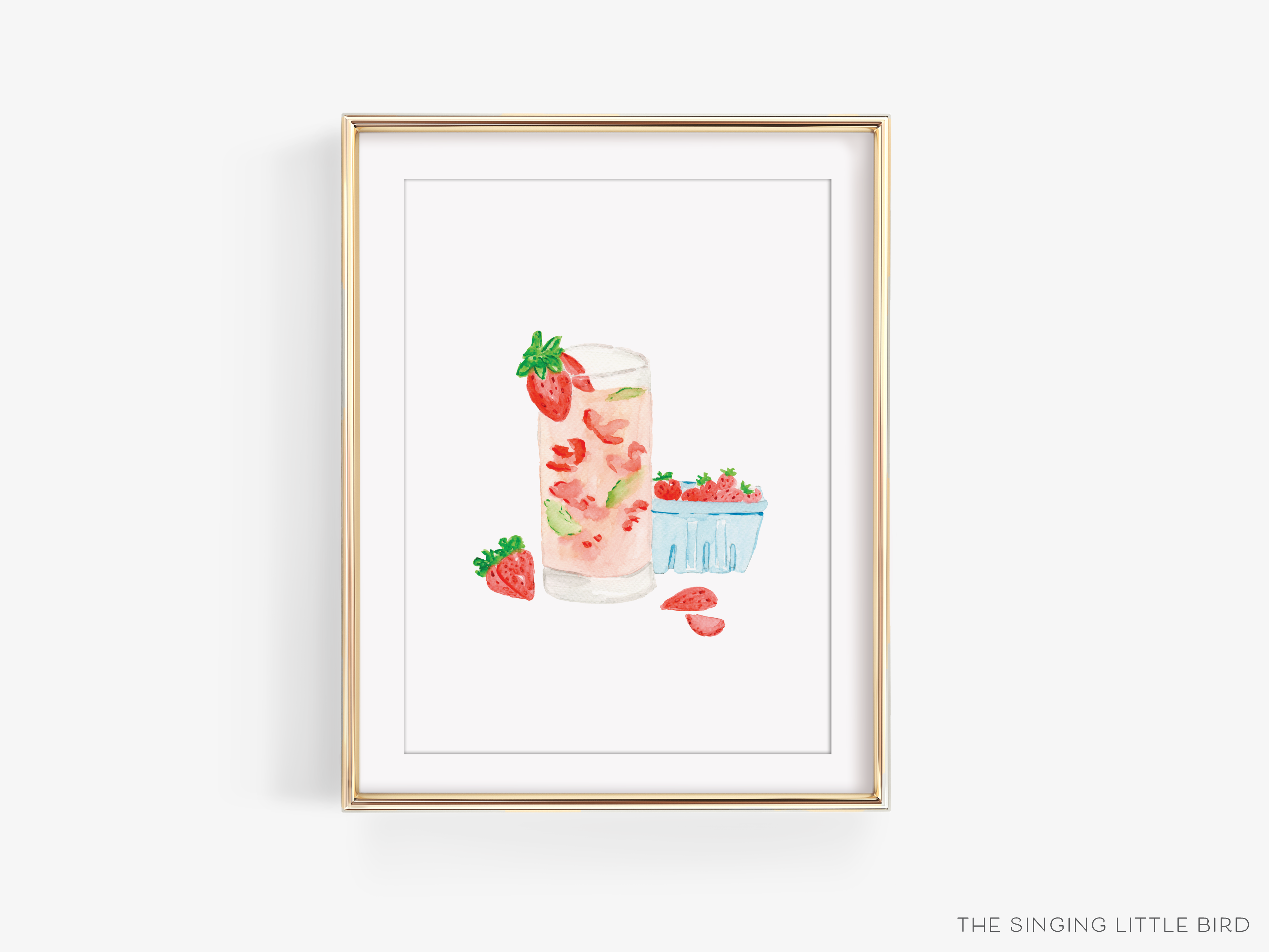 Strawberry Basil Mojito Cocktail/Mocktail Recipe