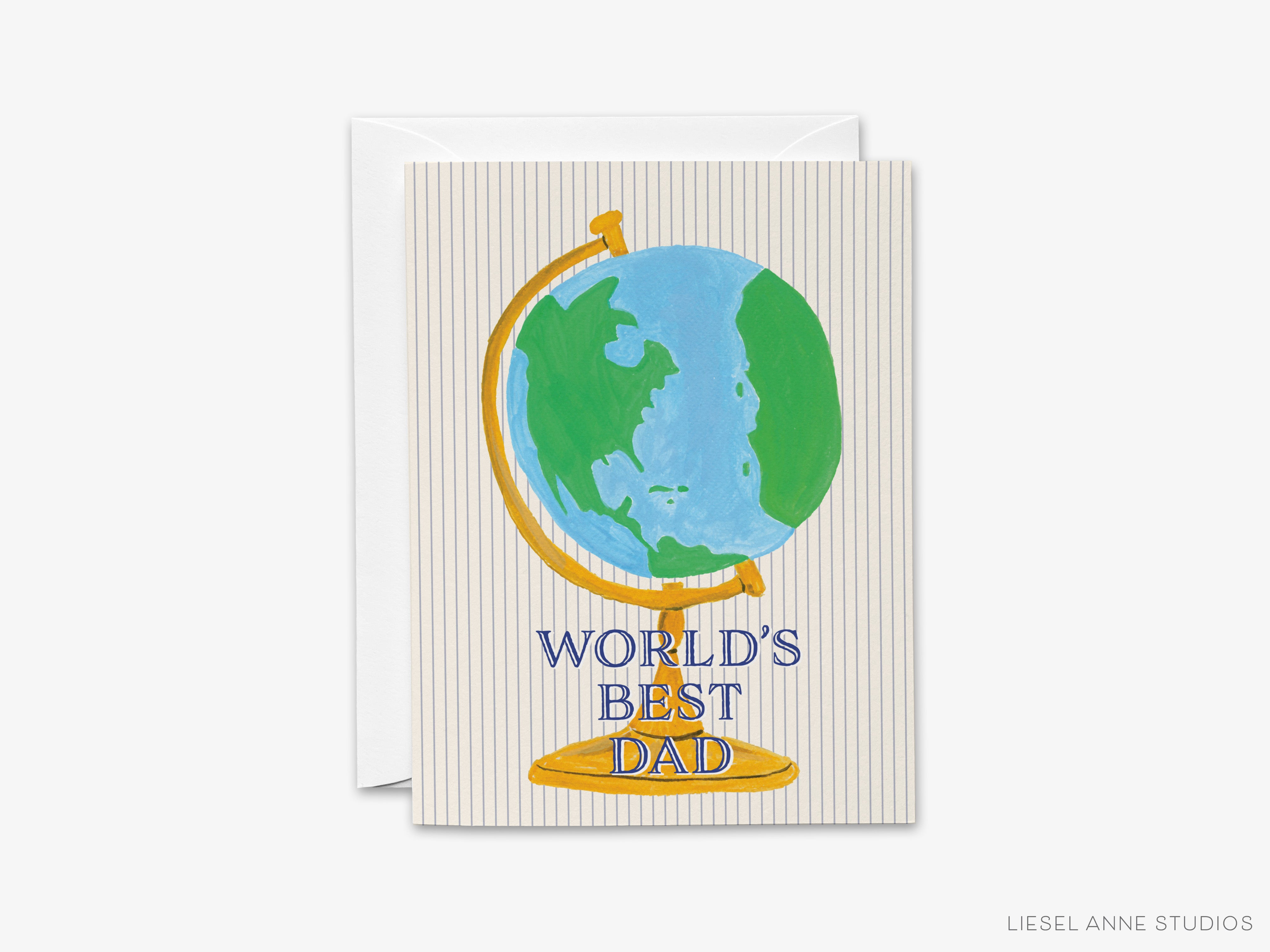 a card with the words world's best dad on it