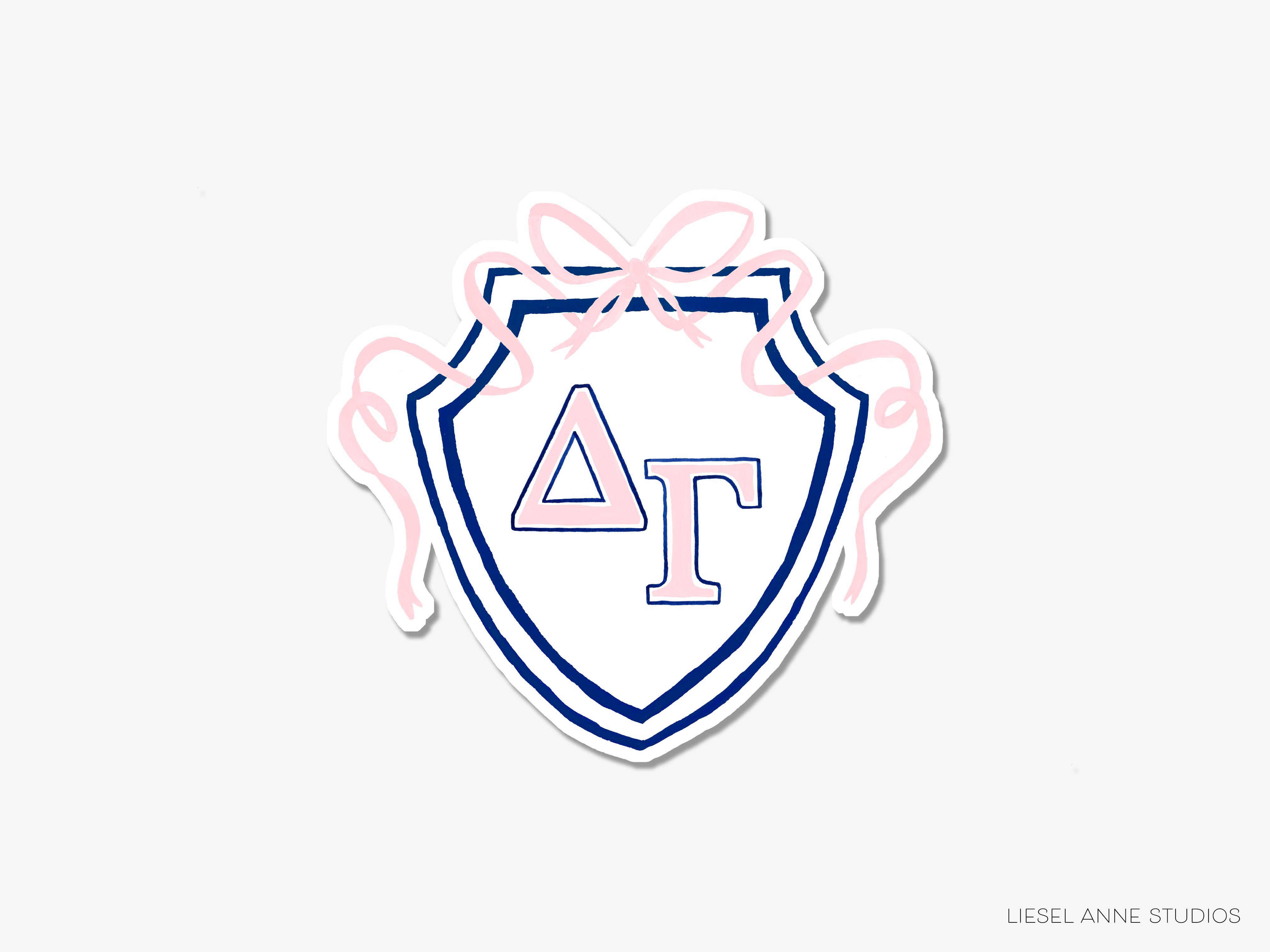 a sticker with the letter a in the middle of it