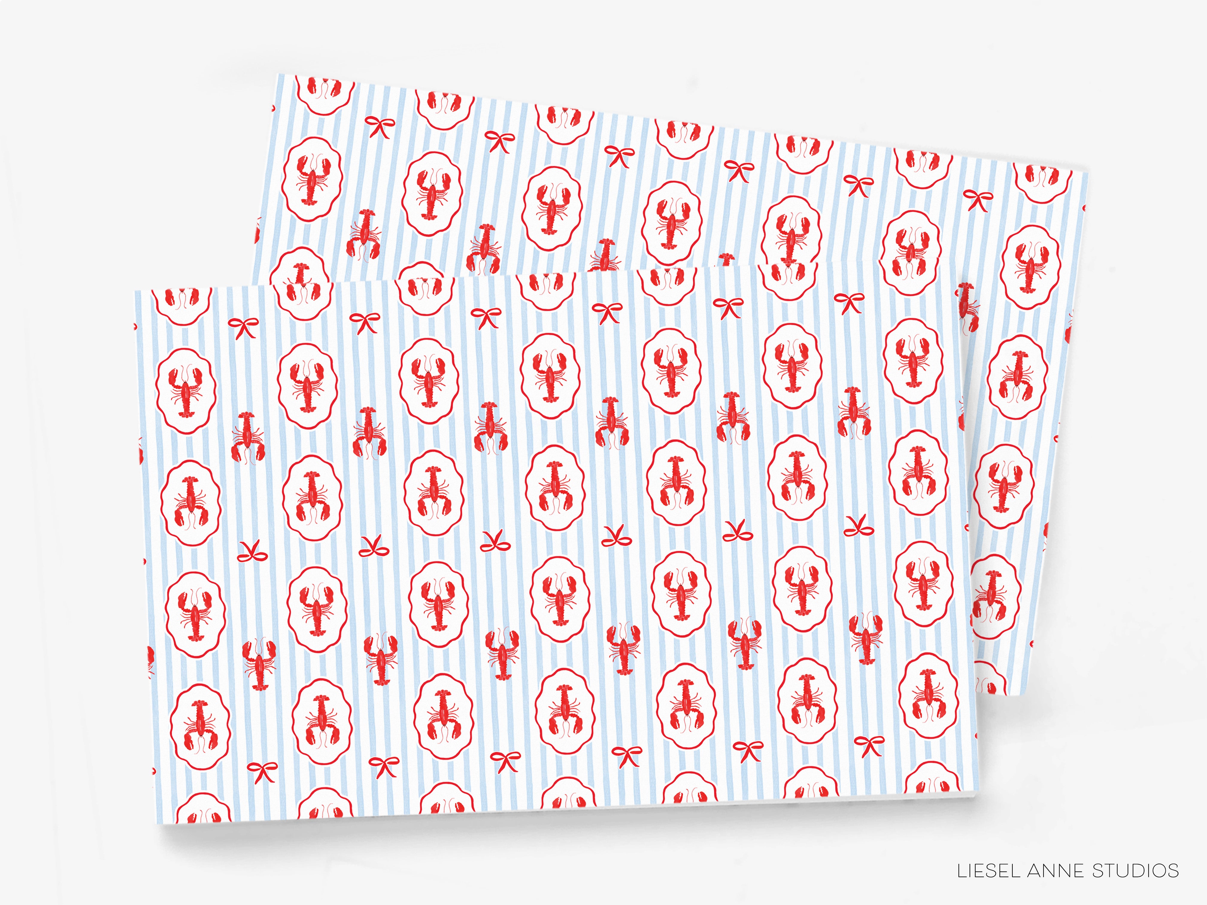 a pair of red and white wrapping paper on a white background