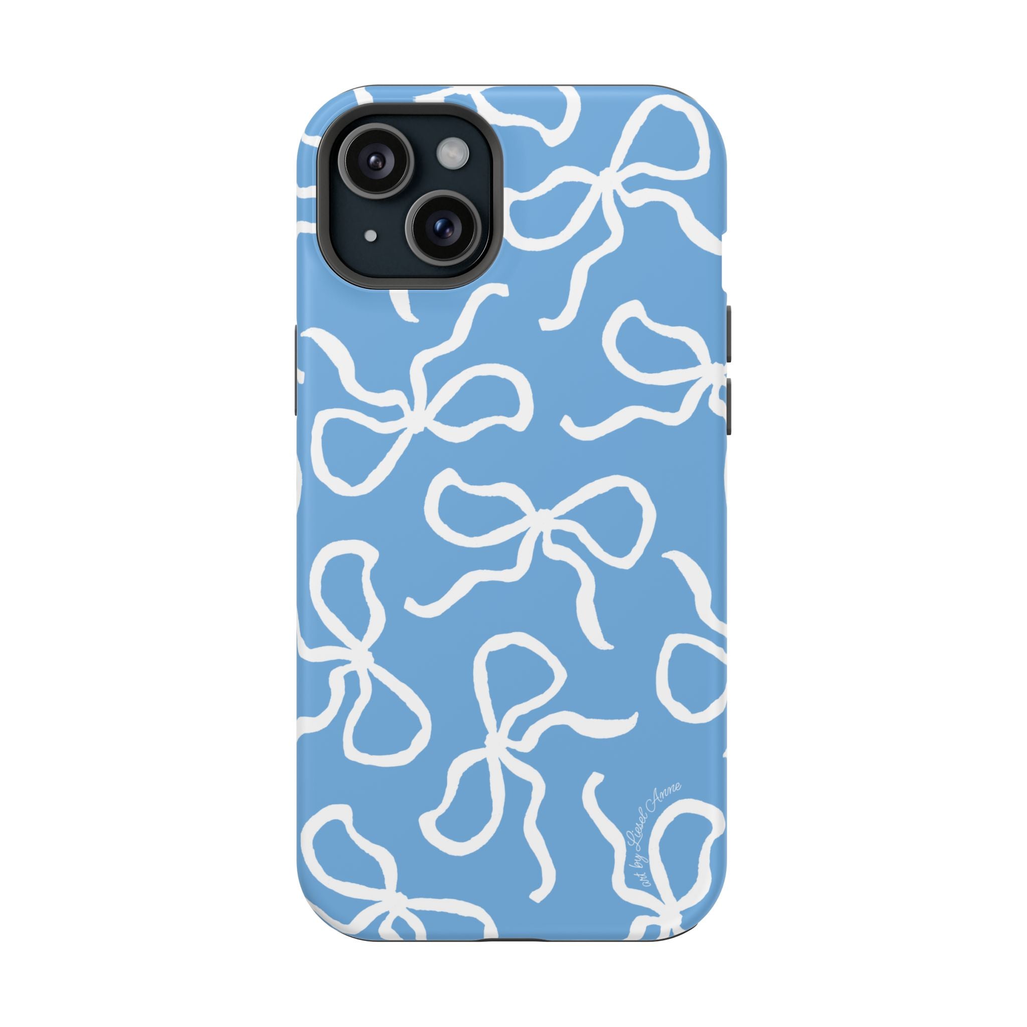 Blue & White Bows MagSafe Tough Case [iPhone 13 - iPhone 16]