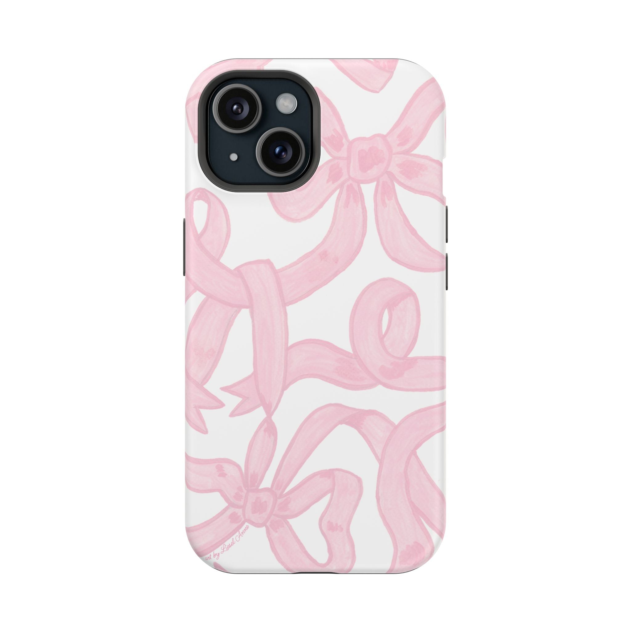 Pink & White Bows MagSafe Tough Case  [iPhone 13 - iPhone 16]