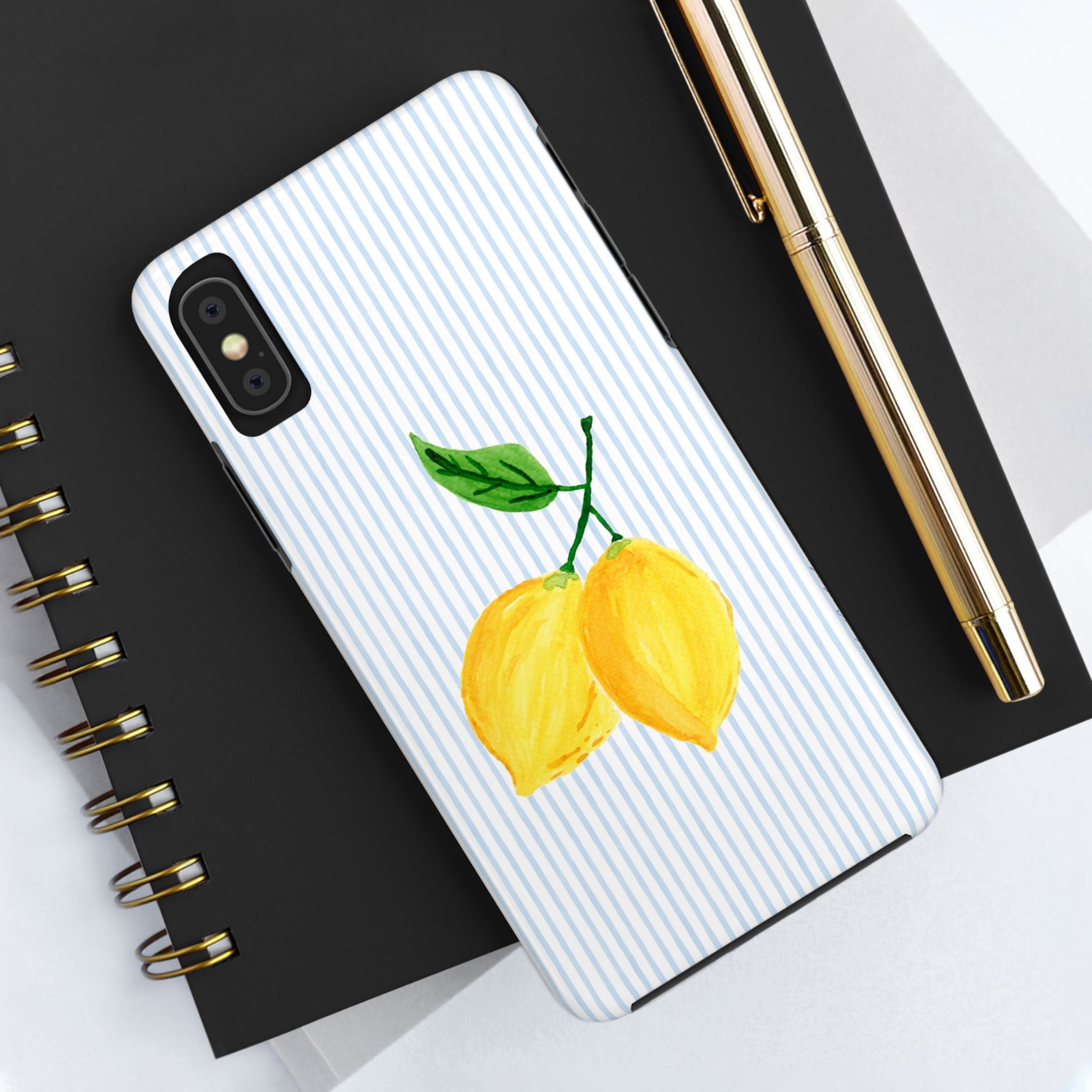 LEMON STRIPE TOUGH CASE [IPHONE 14 - IPHONE 11]