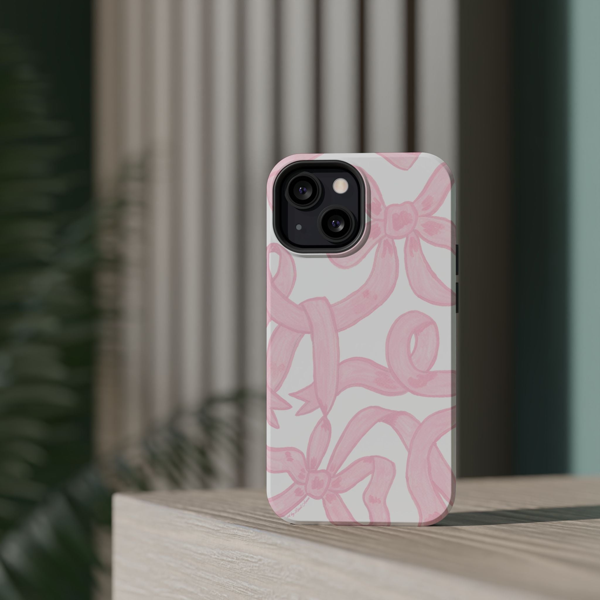 Pink & White Bows MagSafe Tough Case  [iPhone 13 - iPhone 16]