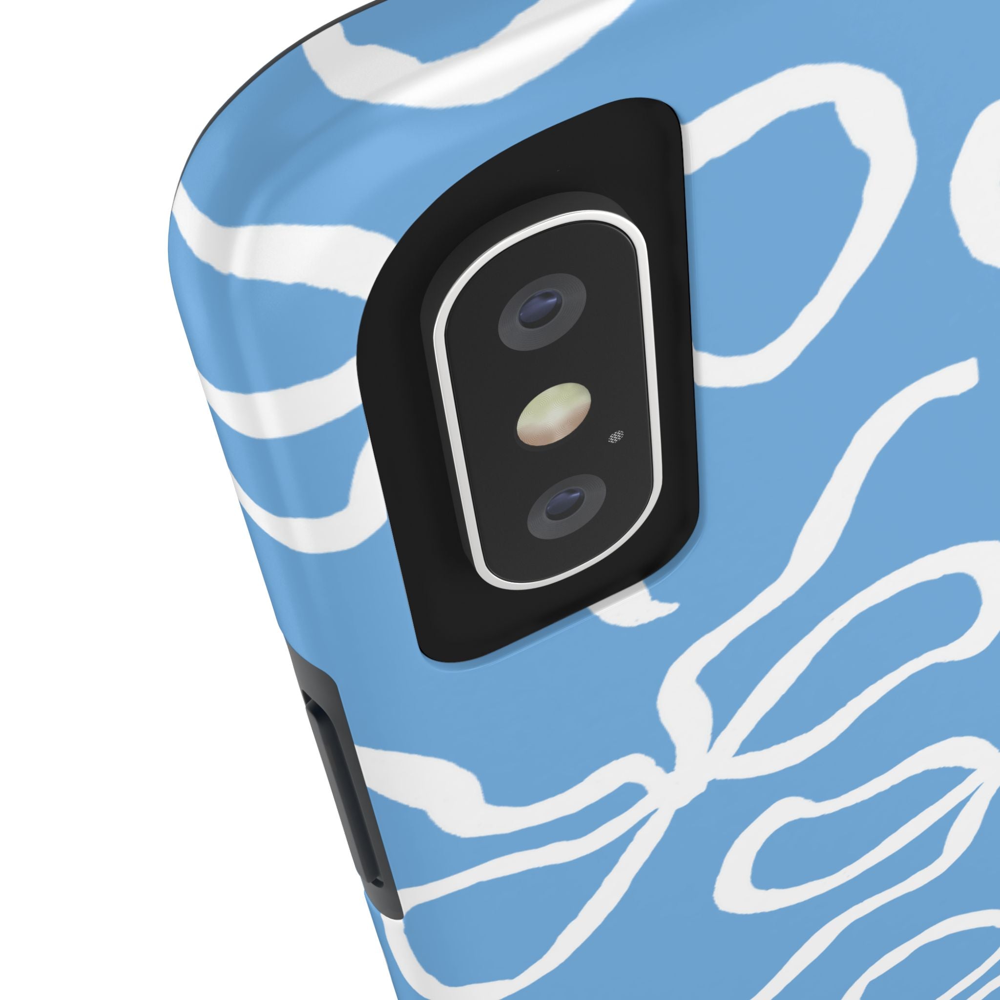 Blue & White Bows Tough Case [iPhone 14 - iPhone 11]